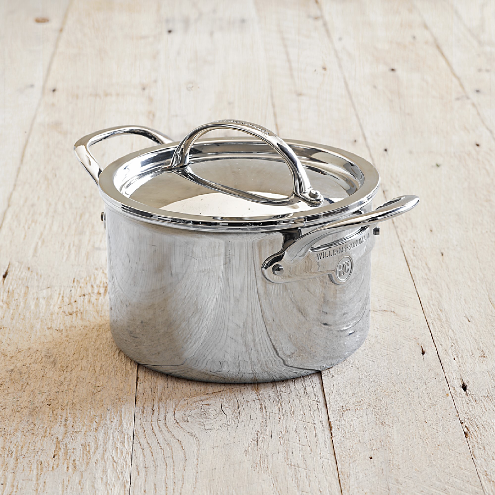 Williams Sonoma Signature Thermo-Clad™ Stainless-Steel Soup Pot, 4-Qt.