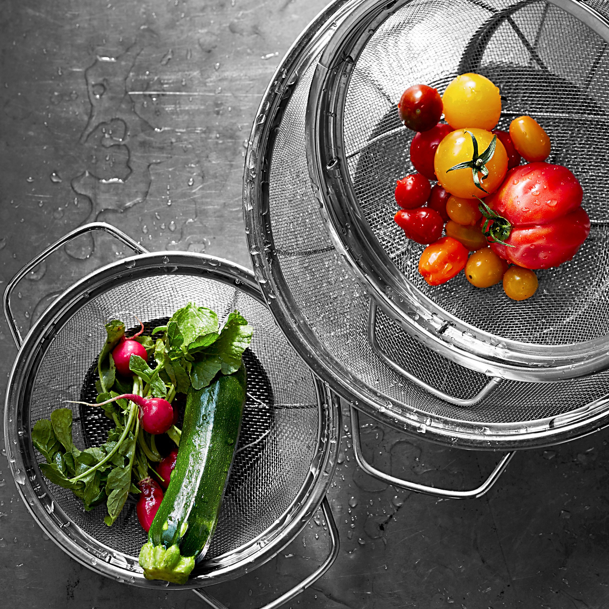 Williams Sonoma Stainless-Steel Mesh Colander, Set of 3