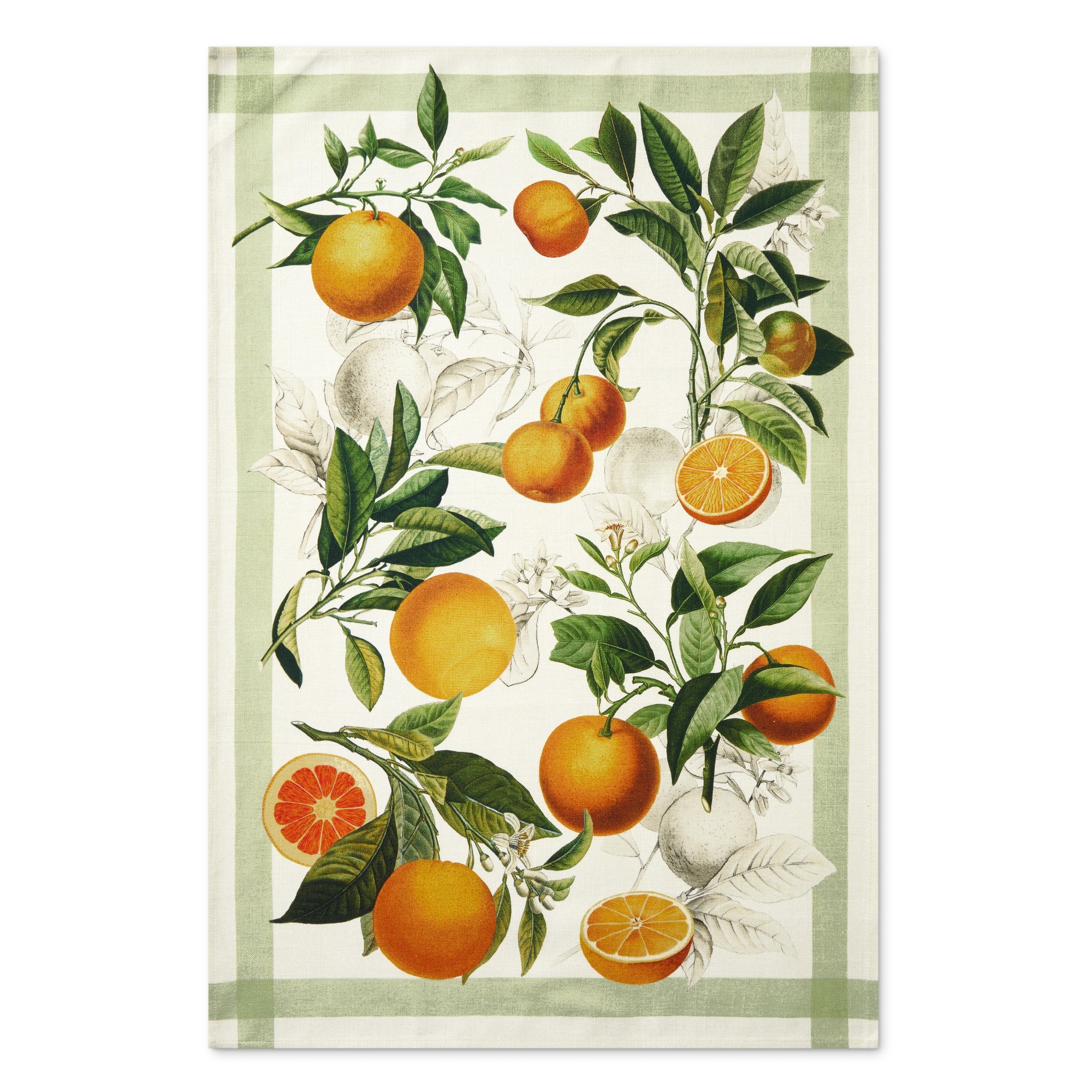 Orange Tea Towels, Set of 2