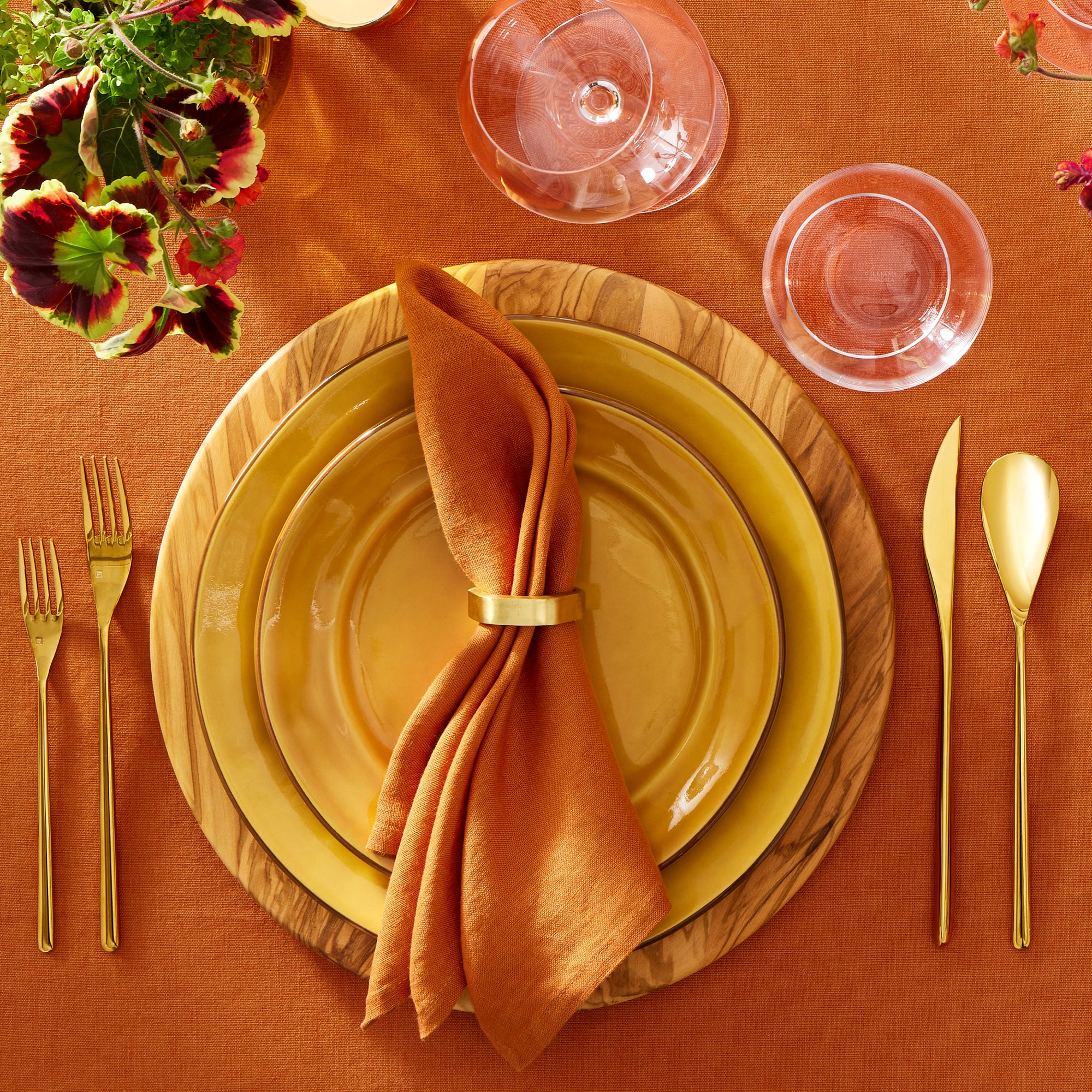 Italian Washed Linen Tablecloth