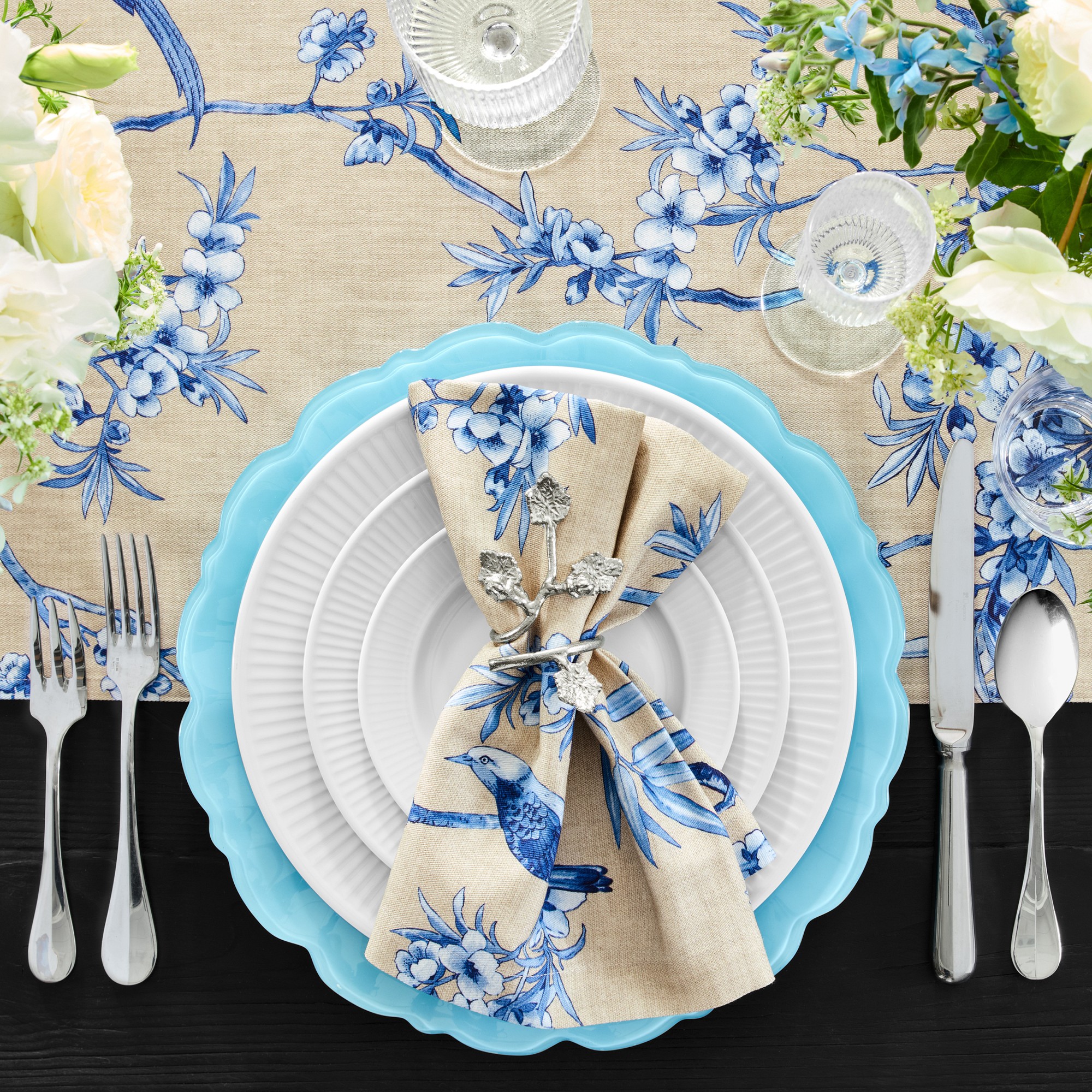 Scalloped Glass Charger