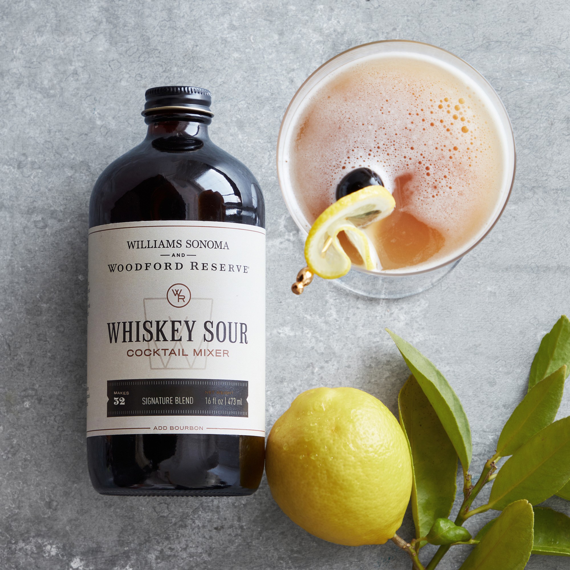 Woodford Reserve x Williams Sonoma Cocktail Mix, Whiskey Sour