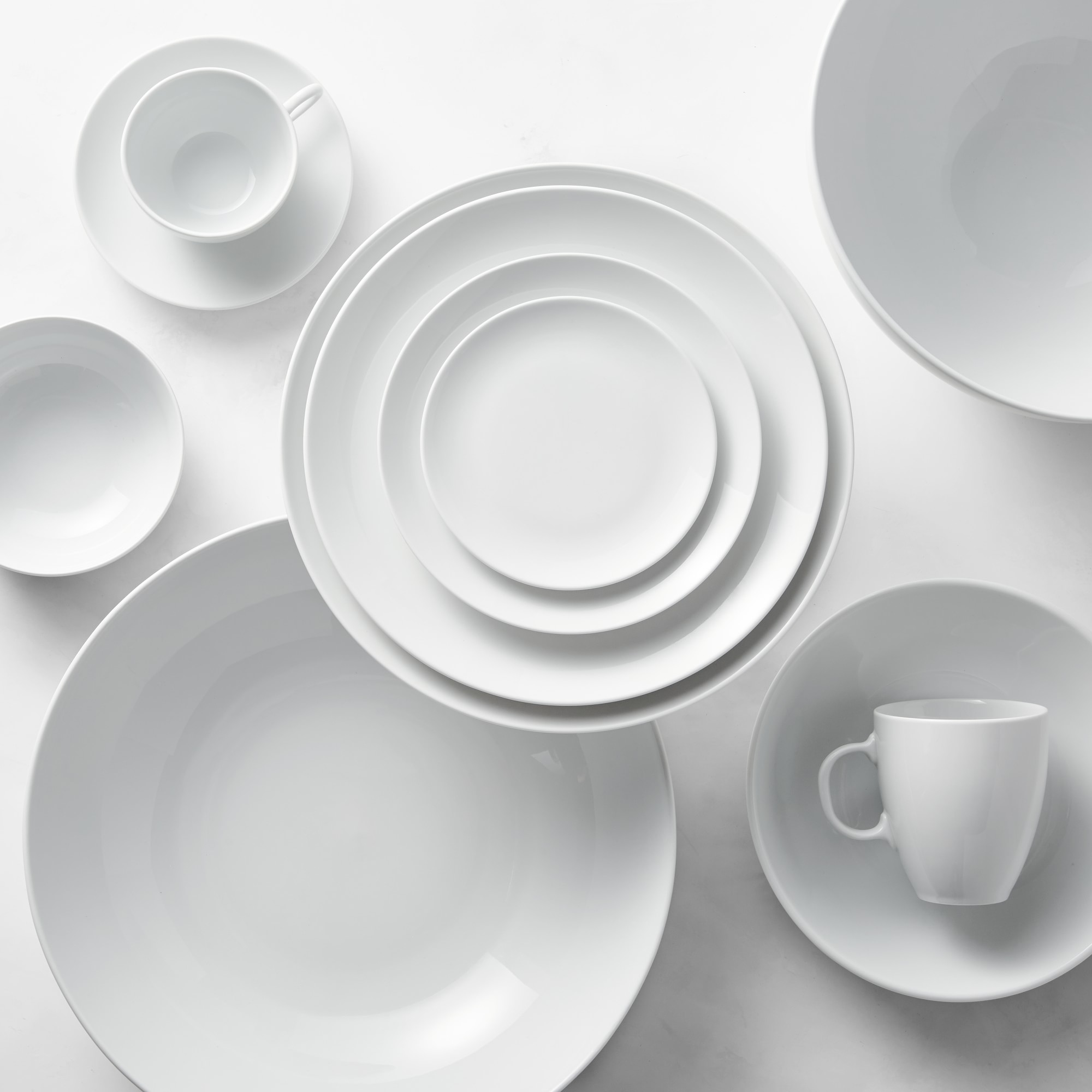 Pillivuyt Coupe Porcelain Soup/Pasta Bowls