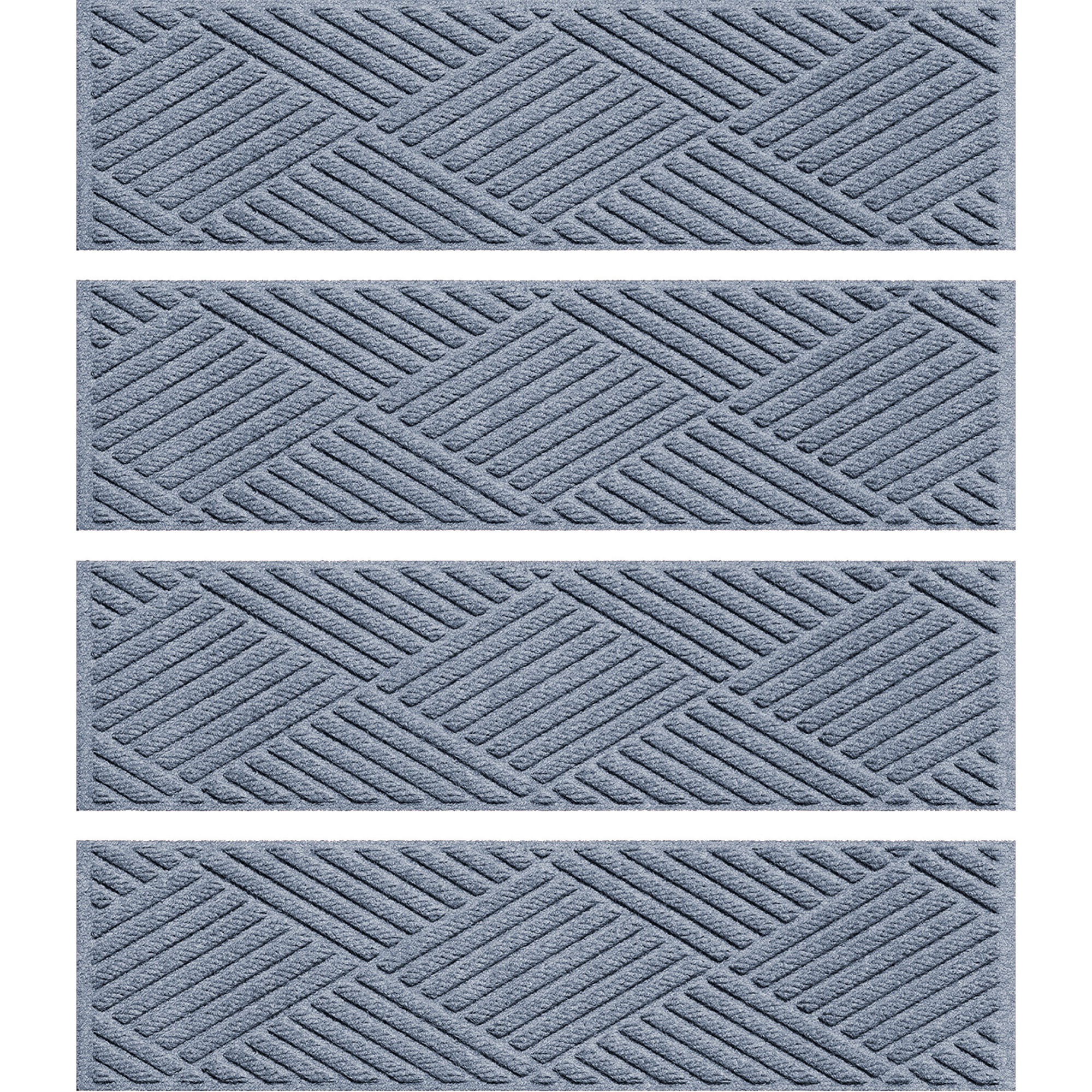 Waterhog Diamonds Commercial Grade Indoor/Outdoor Stair Treads, Set of 4