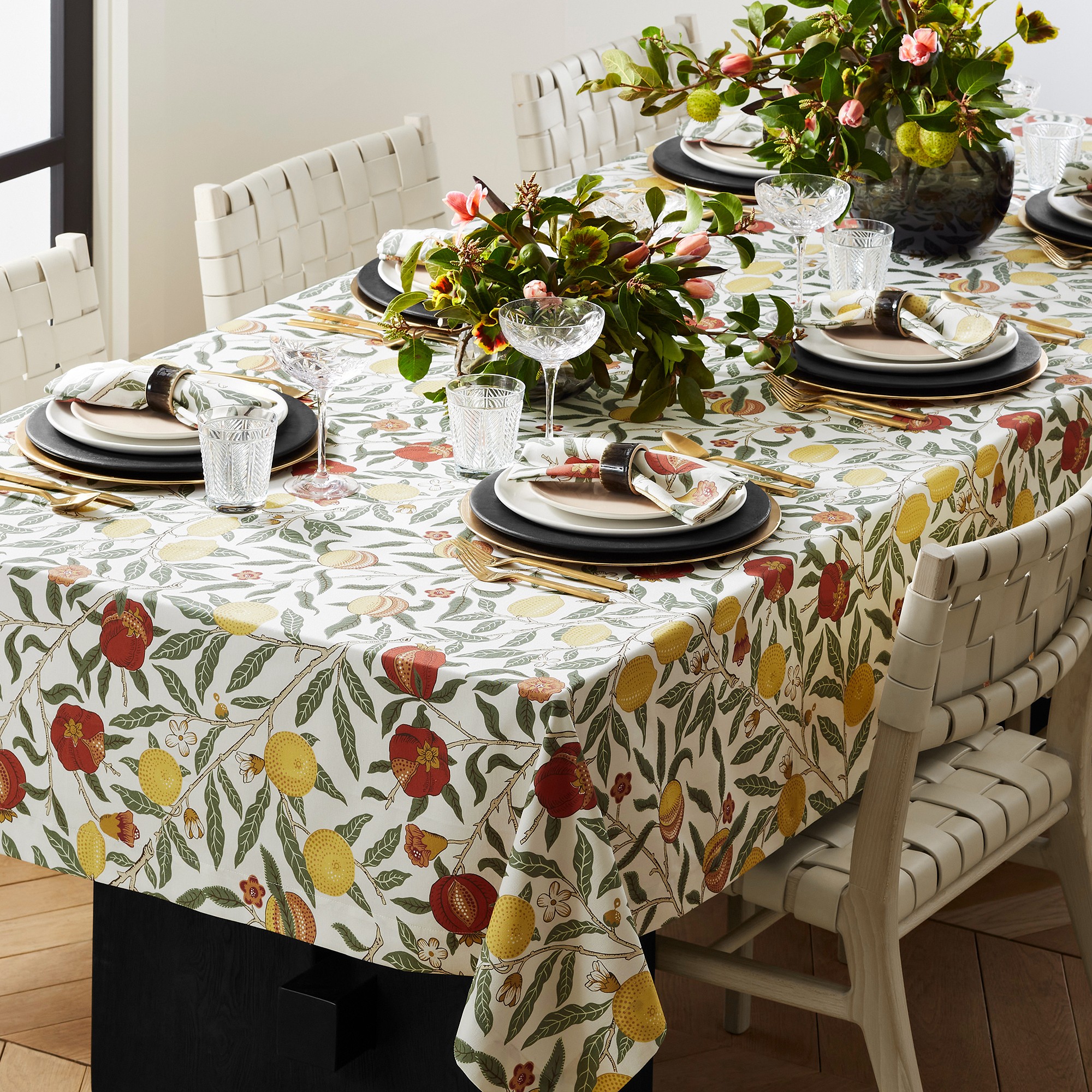Morris & Co. x Williams Sonoma Fruit Tablecloth