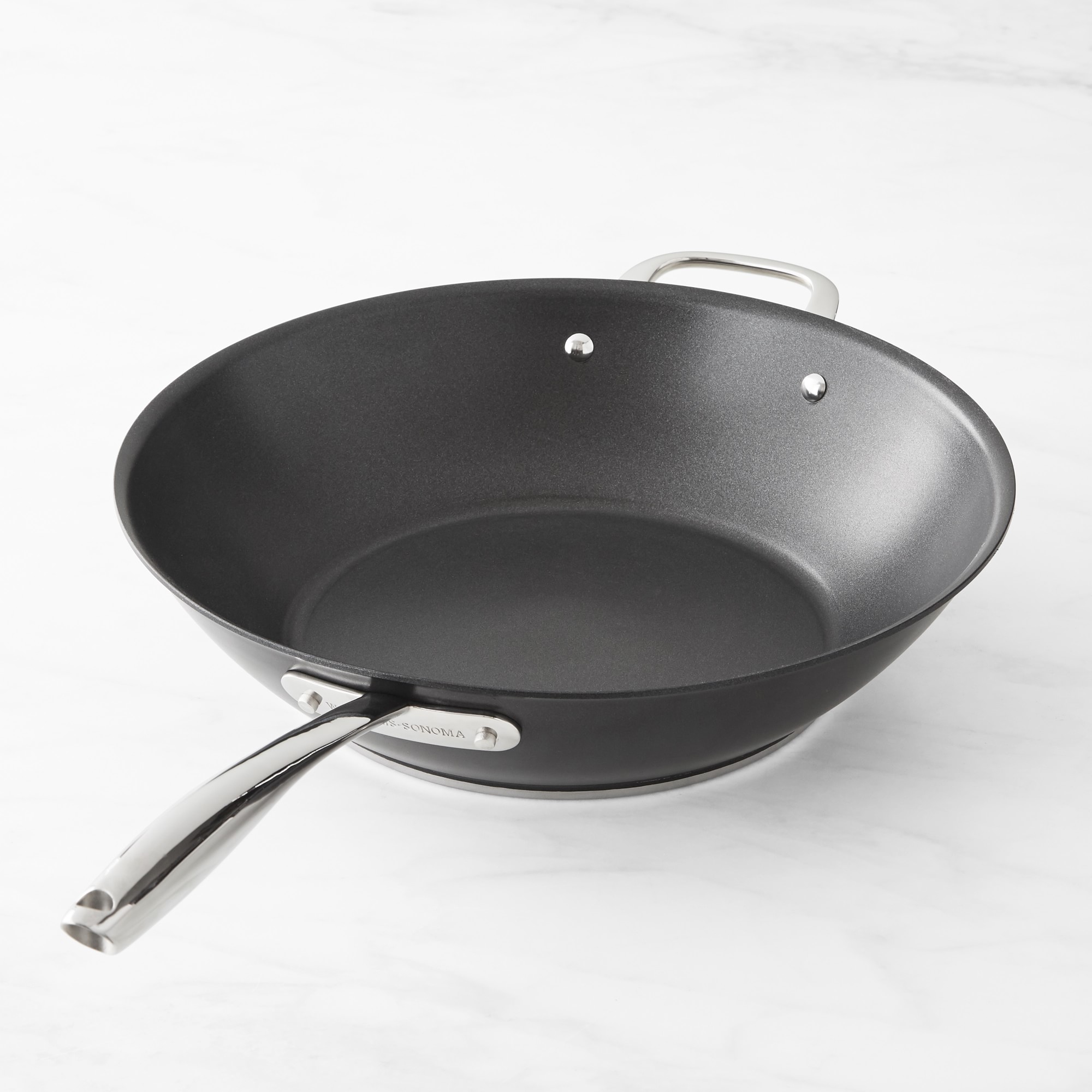 Williams Sonoma Signature Thermo-Clad™ Nonstick Open Wok with Helper Handle, 14