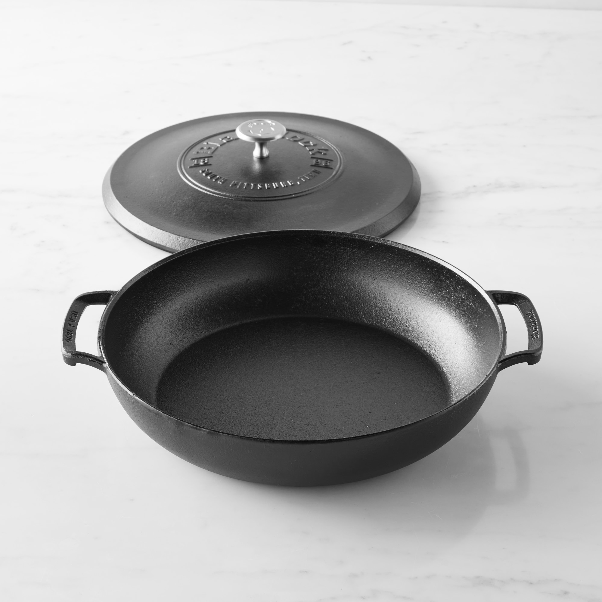 Lodge Blacklock Triple Seasoned Cast Iron Braiser, 4-Qt.