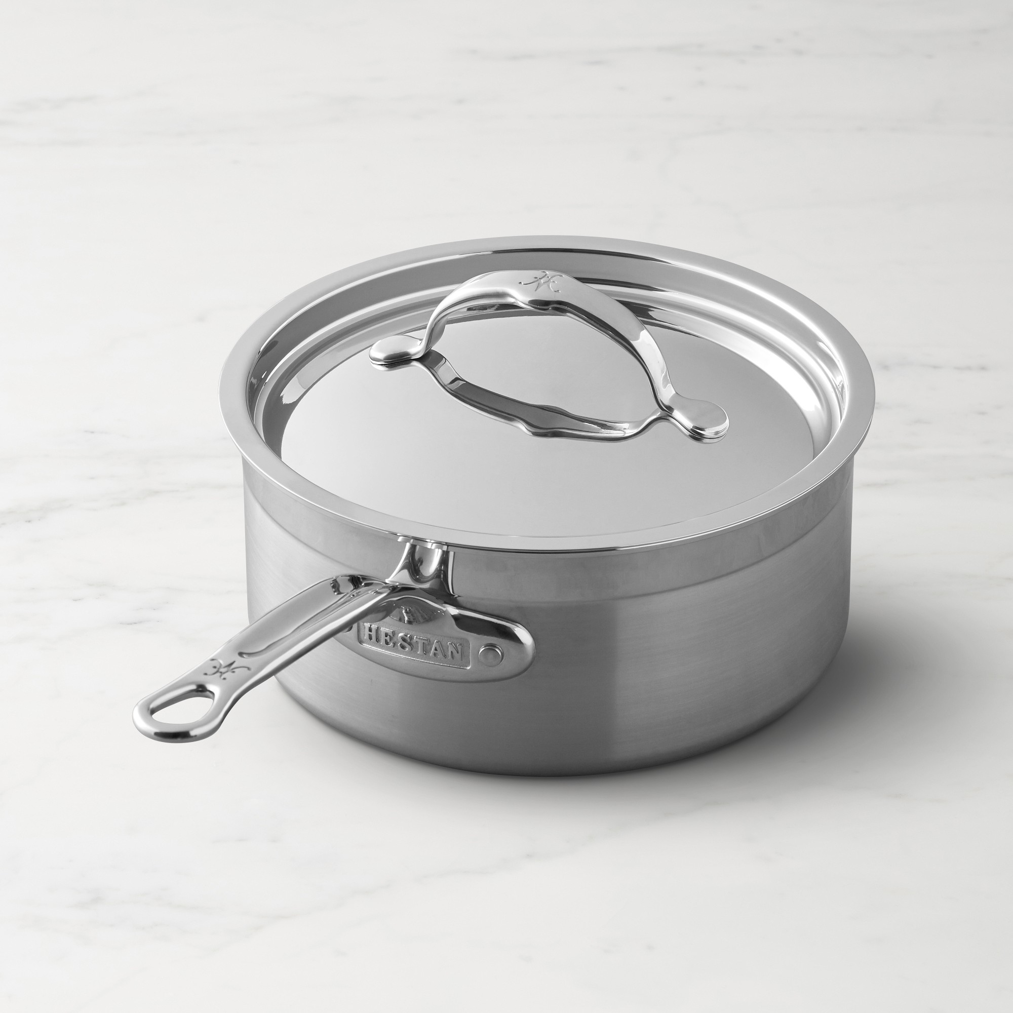 Hestan ProBond Professional Clad Stainless-Steel Covered Saucepan