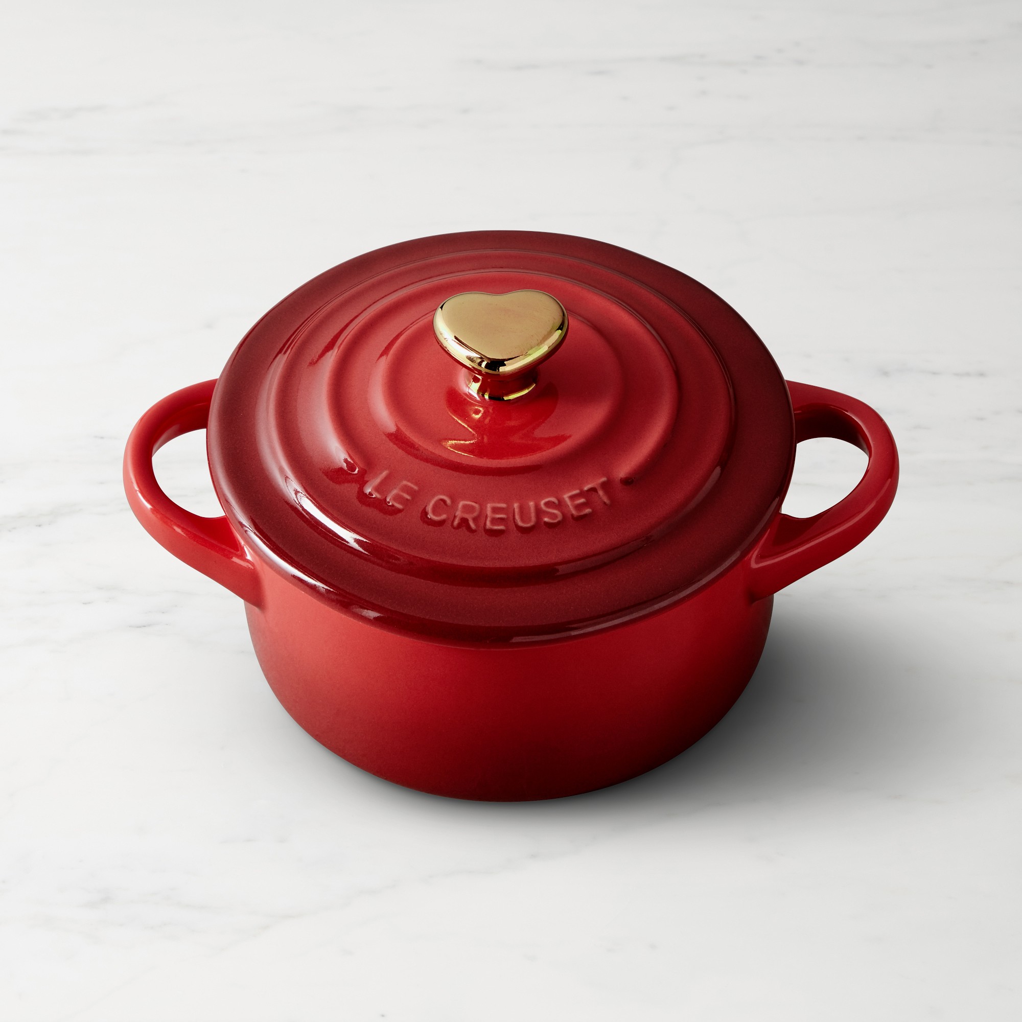 Le Creuset Mini Cocotte with Heart Knob, 8-Oz.