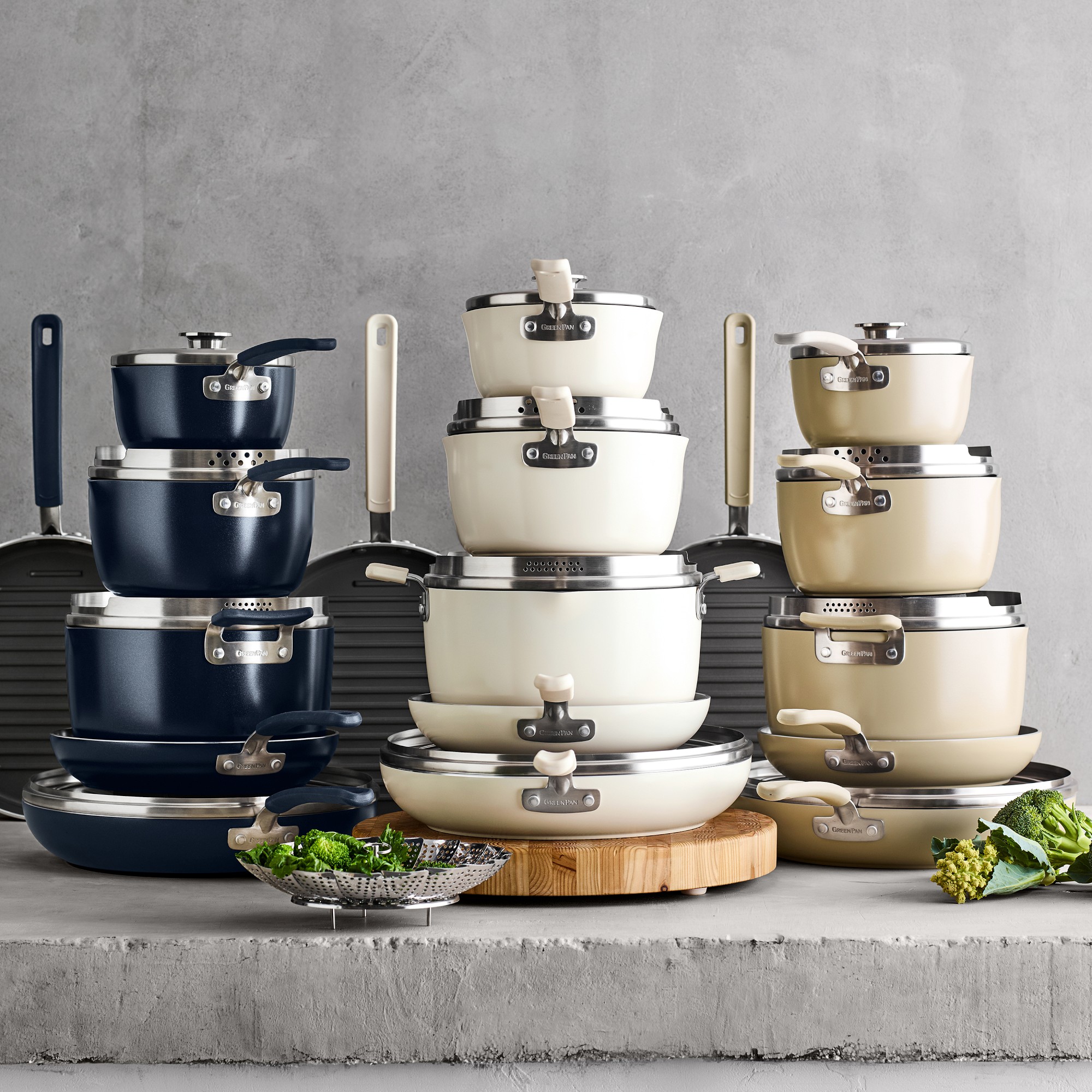 GreenPan™ Space Saving Stack Ceramic Nonstick 11-Piece Cookware Set