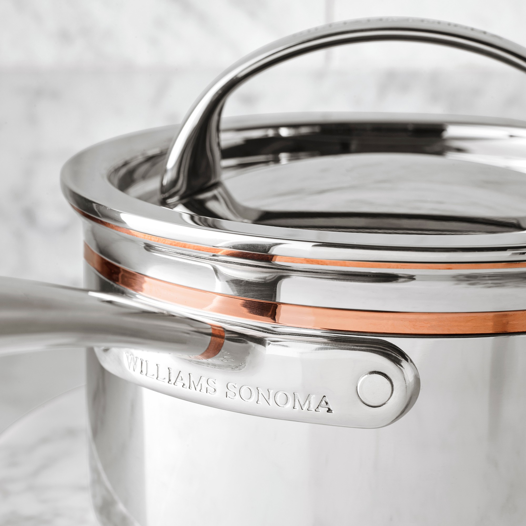 Williams Sonoma Signature Thermo-Clad™ Copper Pro Saucepan Set, 2-Qt. & 3-Qt.