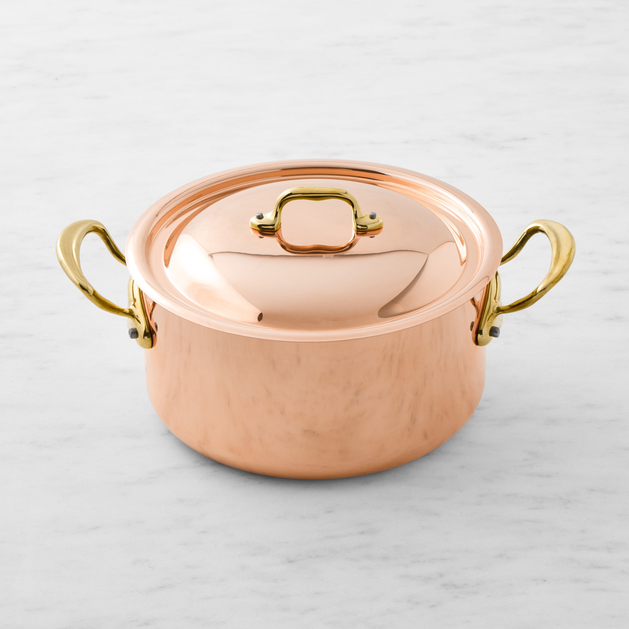 Mauviel M'150B Copper Stew Stock Pot, 6 1/3-Qt.