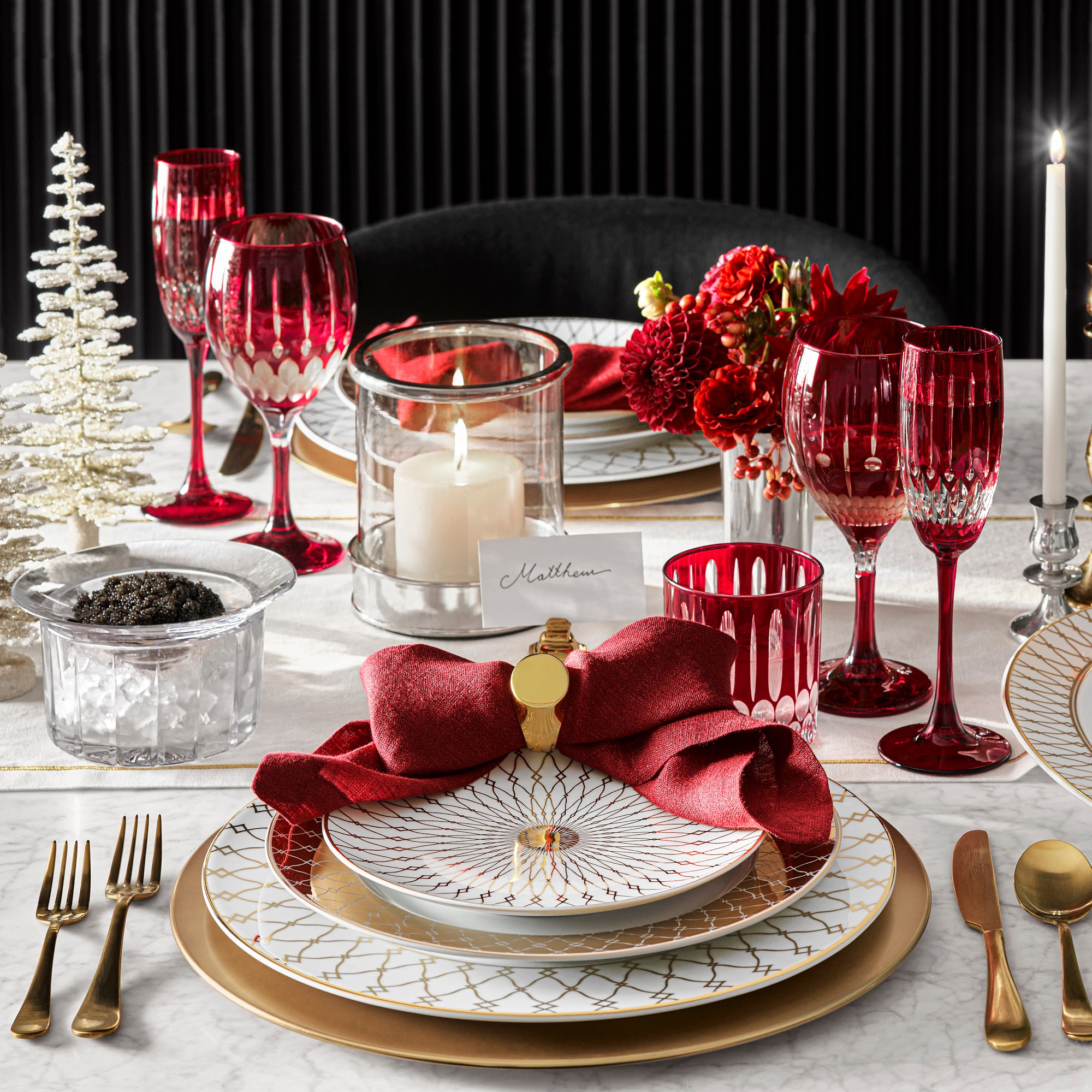 Regency Gold Dinner Plates, Set of 4