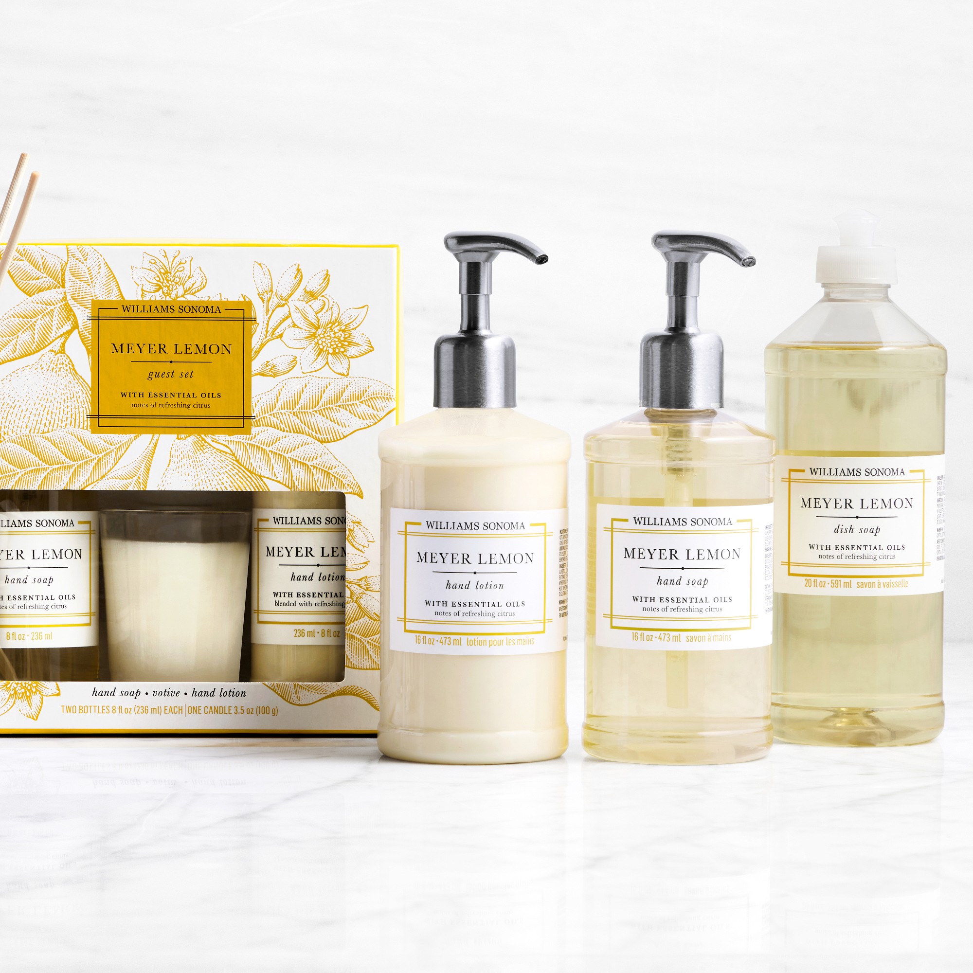Williams Sonoma Meyer Lemon Guest Set