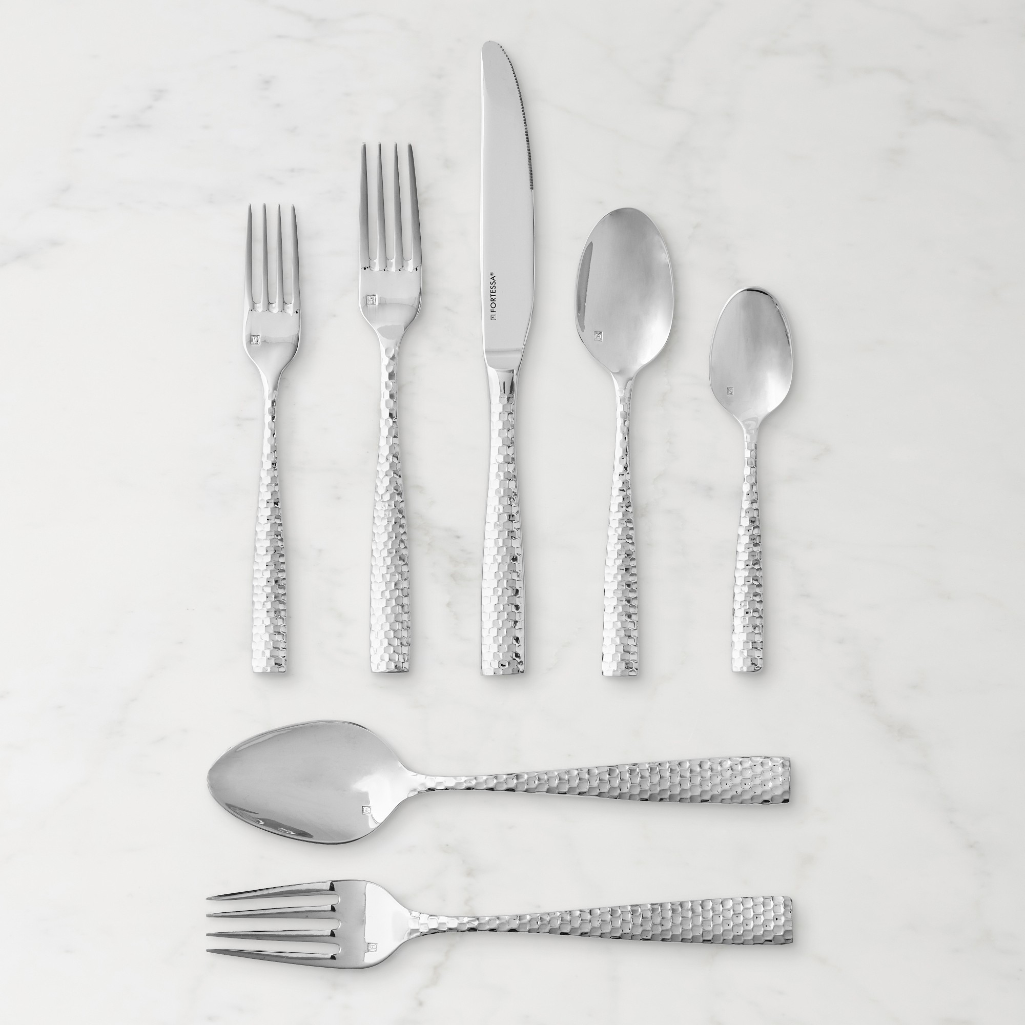 Fortessa Lucca Faceted Flatware Sets