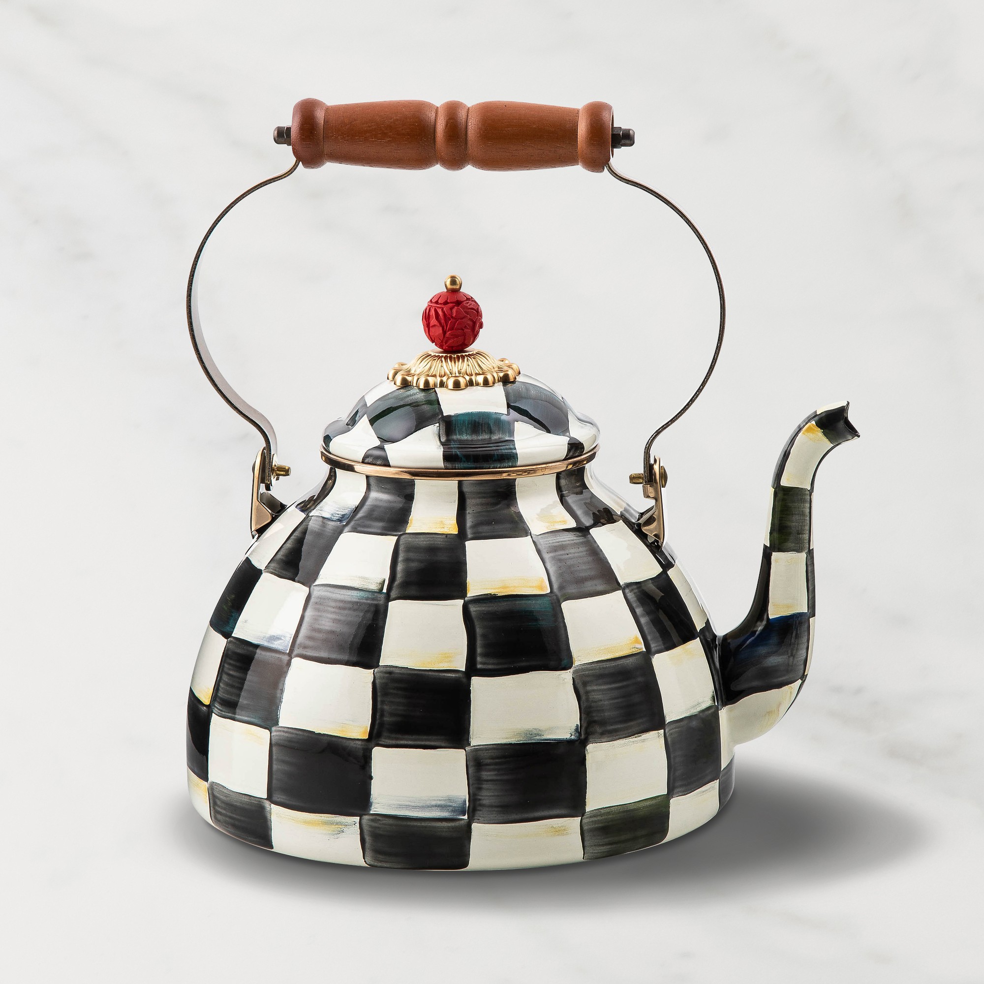MacKenzie-Childs Courtly Check Tea Kettle