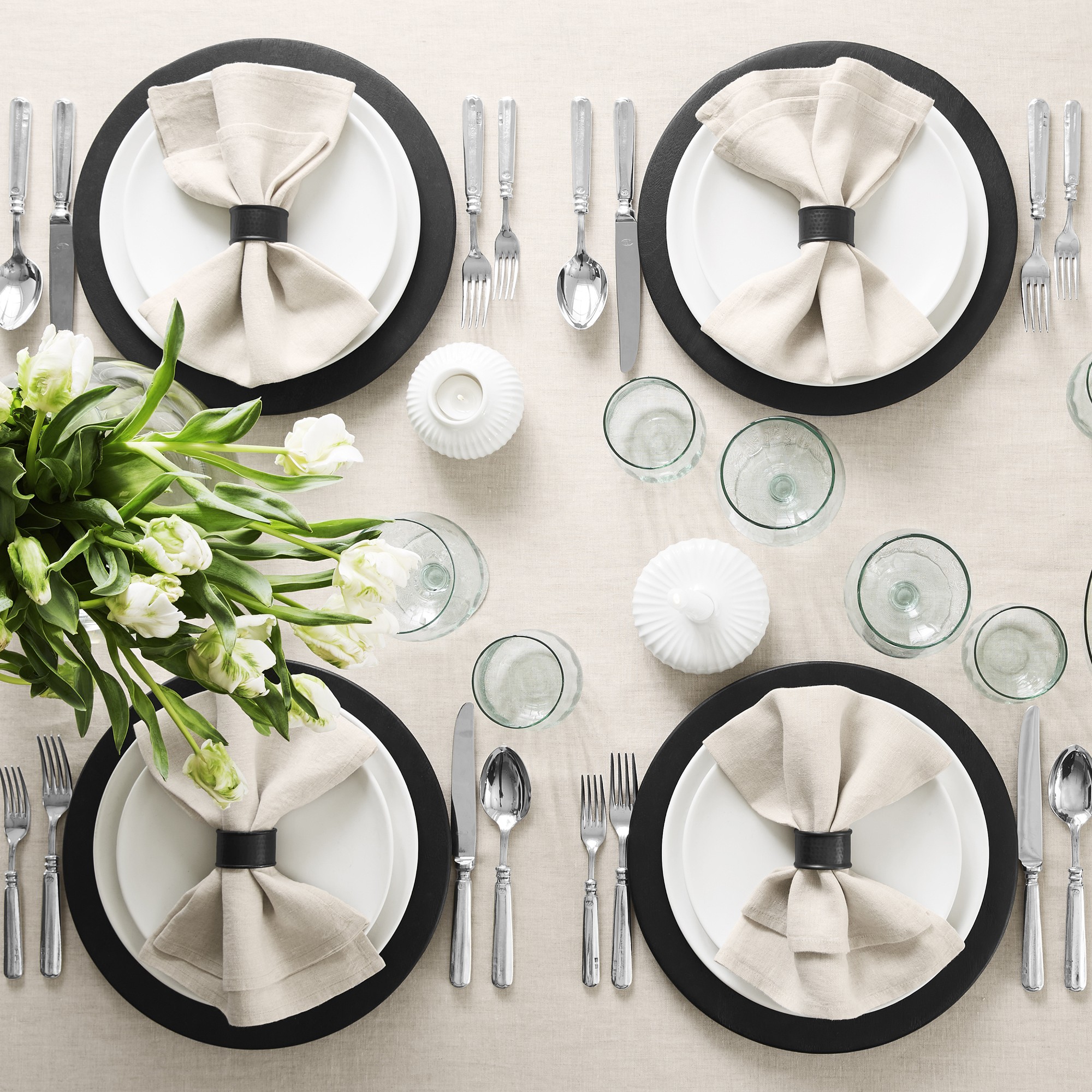 Italian Washed Linen Tablecloth