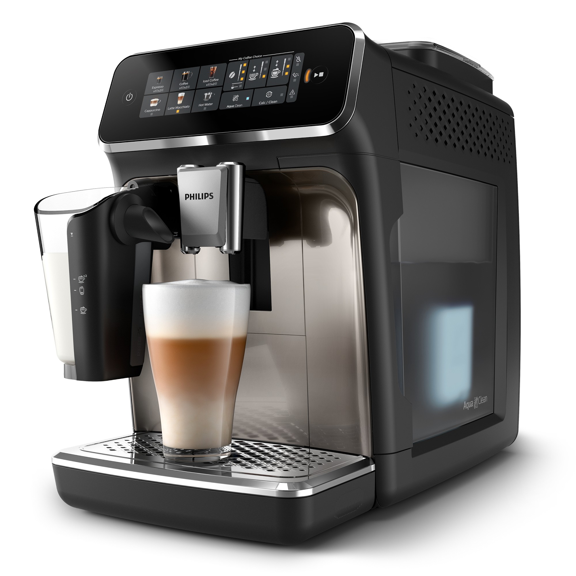 Philips 3300 Series Fully Automatic Espresso Machine with LatteGo & Iced Coffee