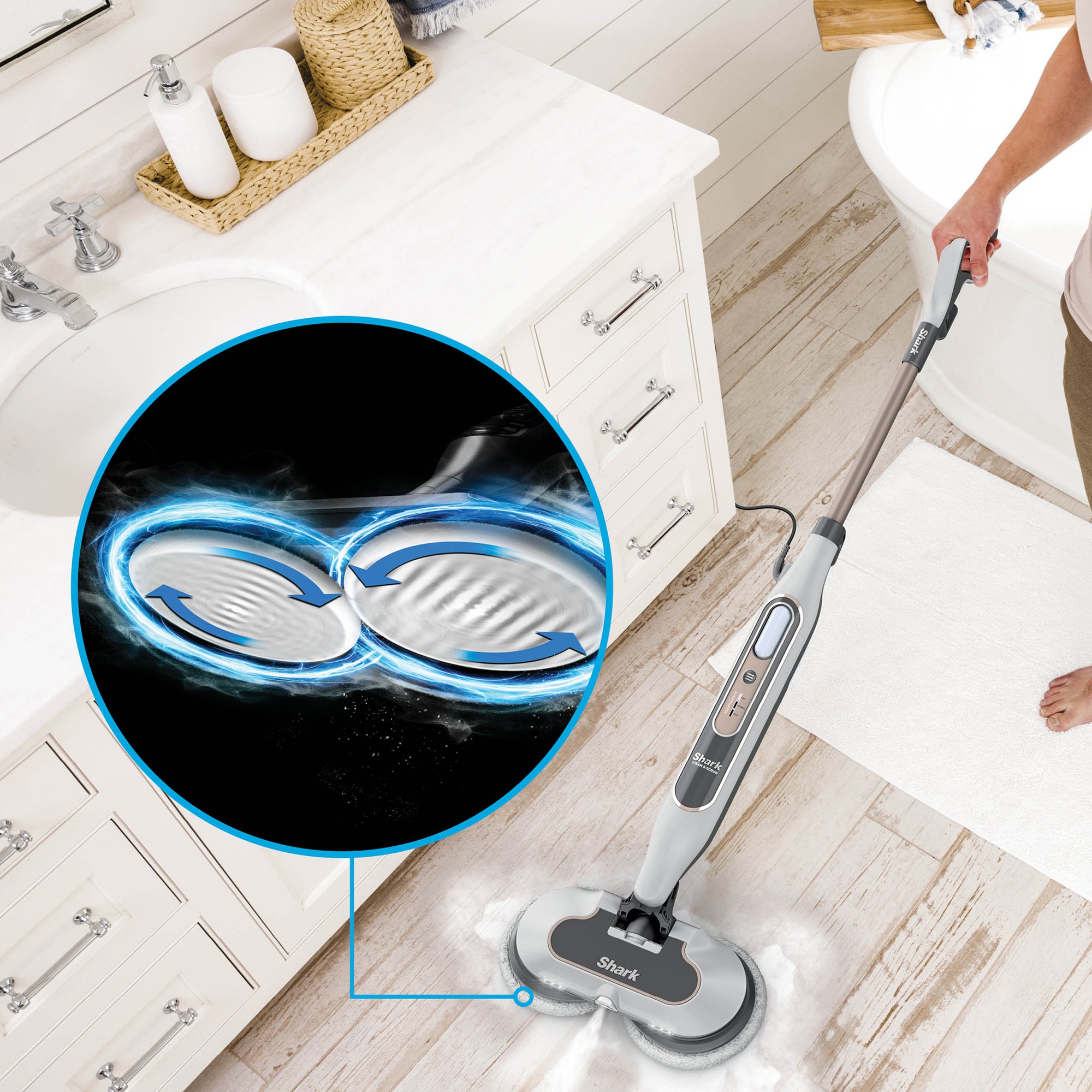 Shark® Steam & Scrub Steam Scrubbing and Sanitizing Steam Blaster® Mop