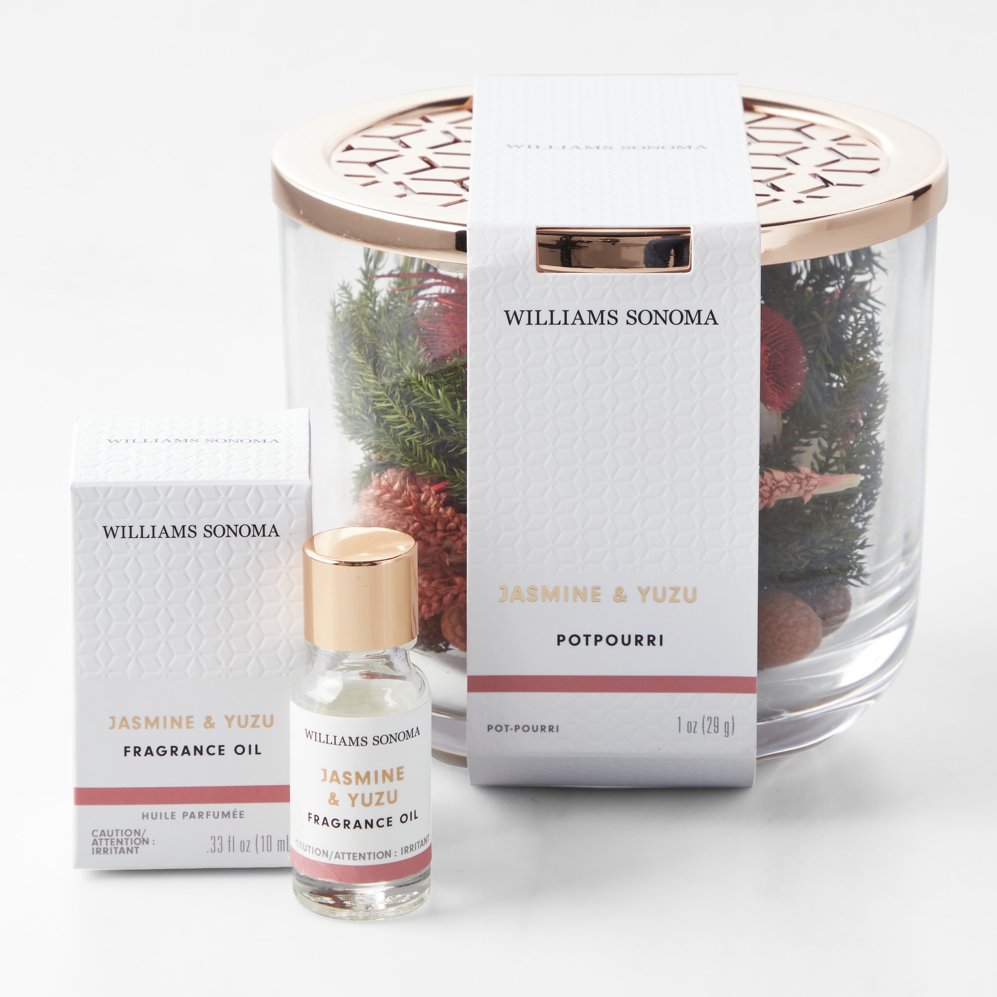 Home Fragrance Potpourri Jar, Jasmine & Yuzu