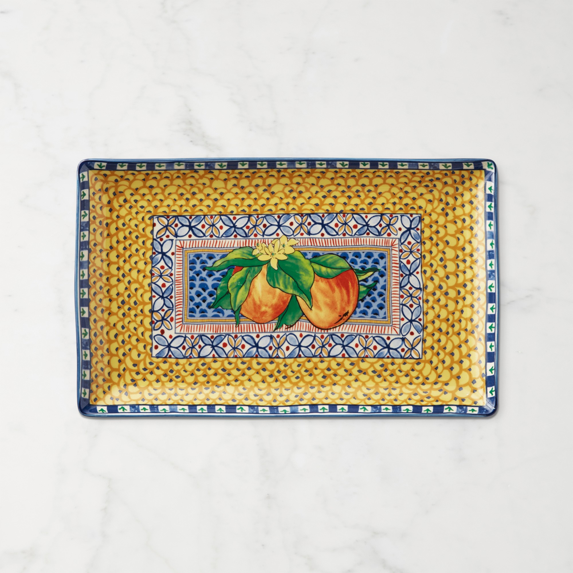 Sicily Ceramic Rectangular Platter, Large