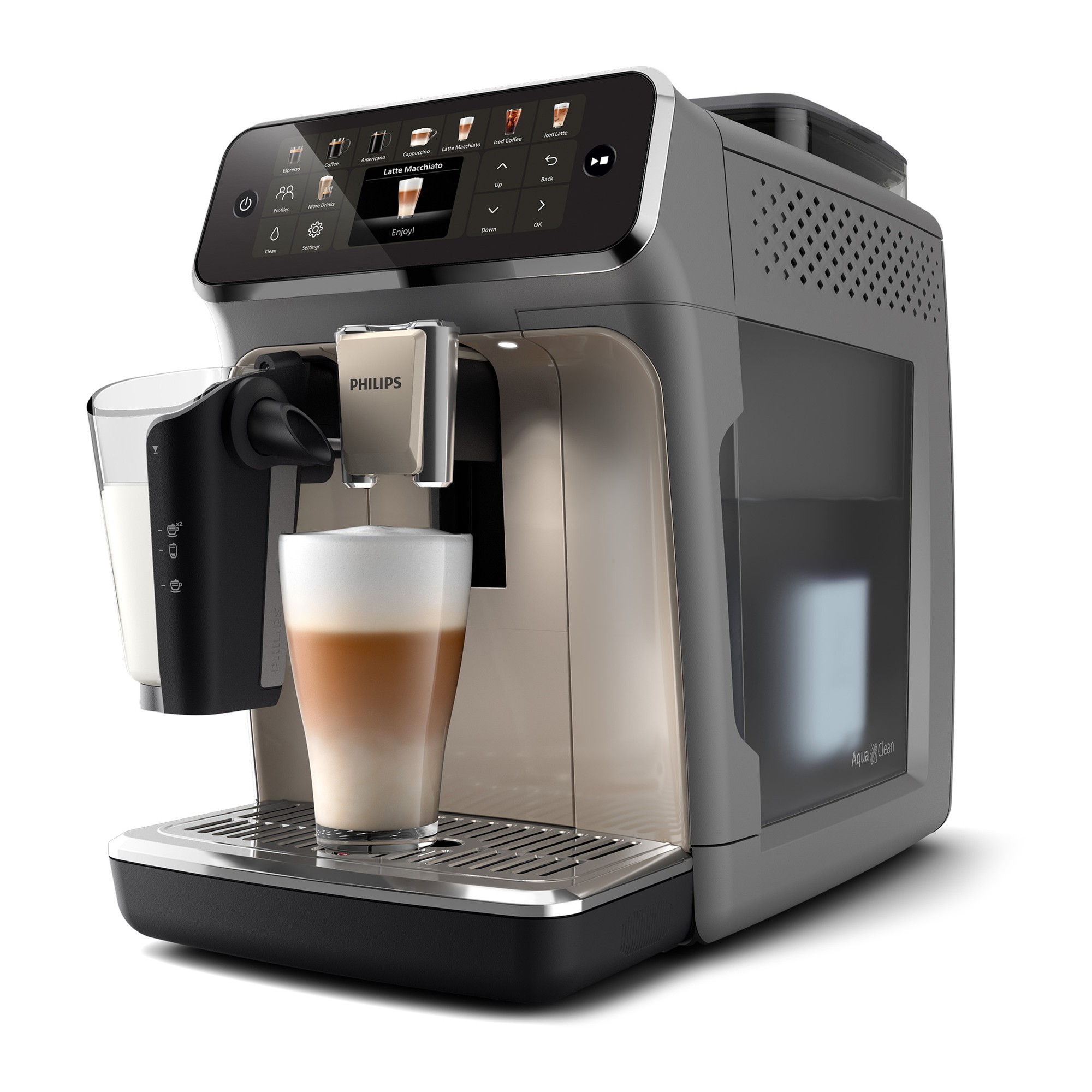 Philips 5500 Fully Automatic Espresso Machine with LatteGo & Iced Coffee