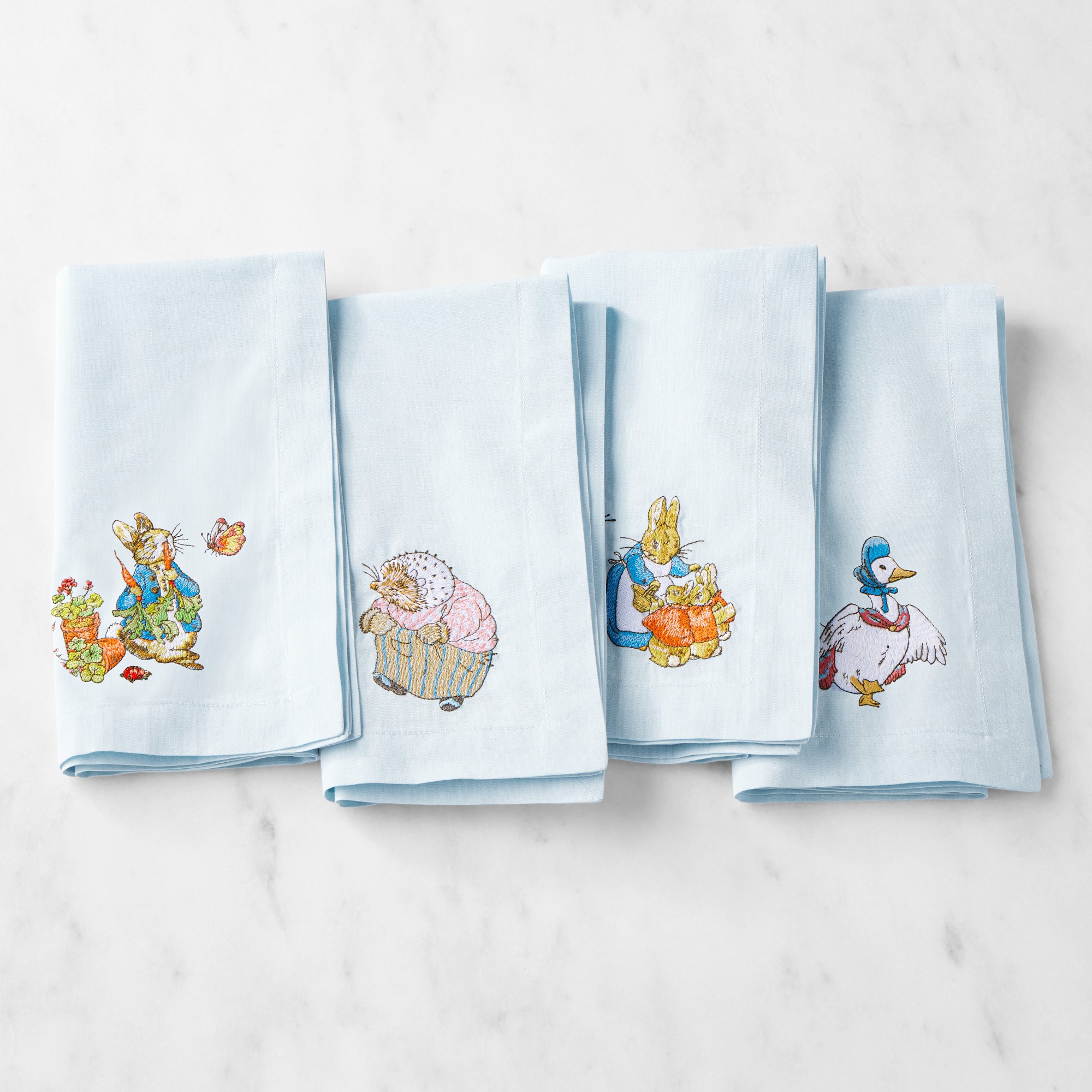 Peter Rabbit™ Embroidered Napkins, Set of 4