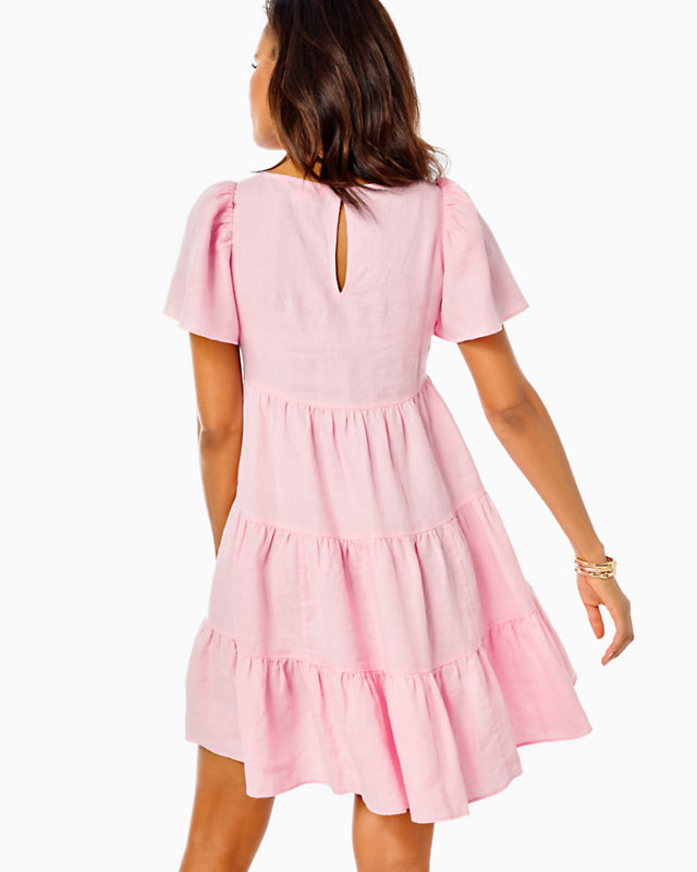 Jocelyn Short Sleeve Linen Dress