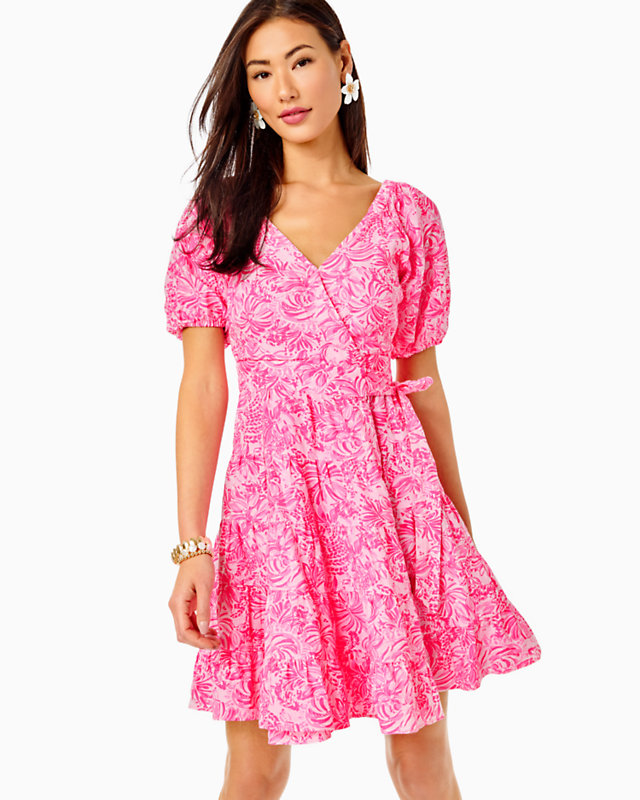 Iralee Linen Wrap Dress