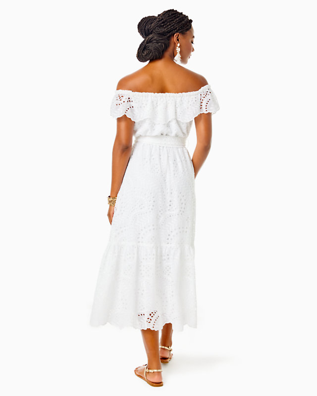 Geri Off-The-Shoulder Midi Dress