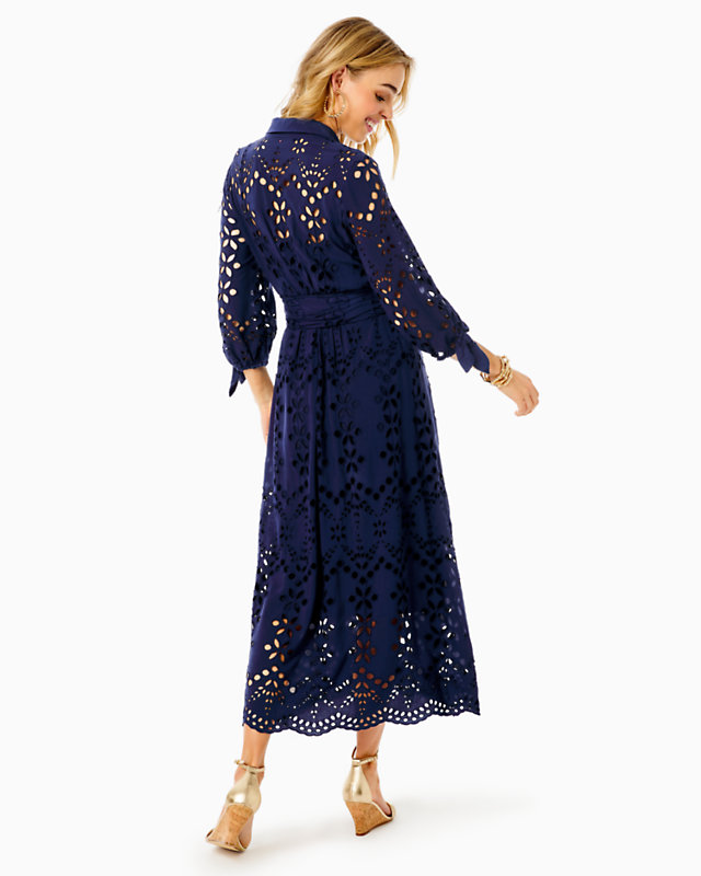 Amrita Eyelet Midi Dress