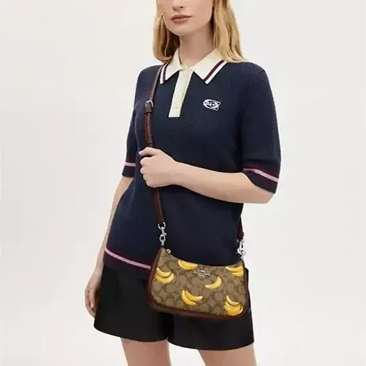 Shoulder Bag With Banana Print