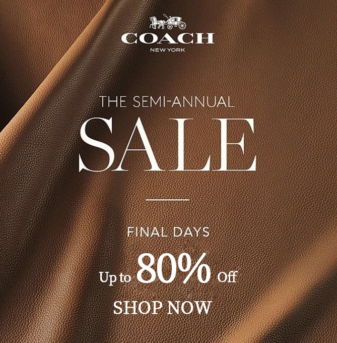 COACH                                 Warehouse Sale                    To $5