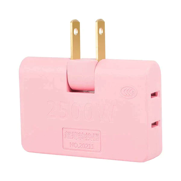 180 Degree Rotating 3 Way Flat Wall Outlet