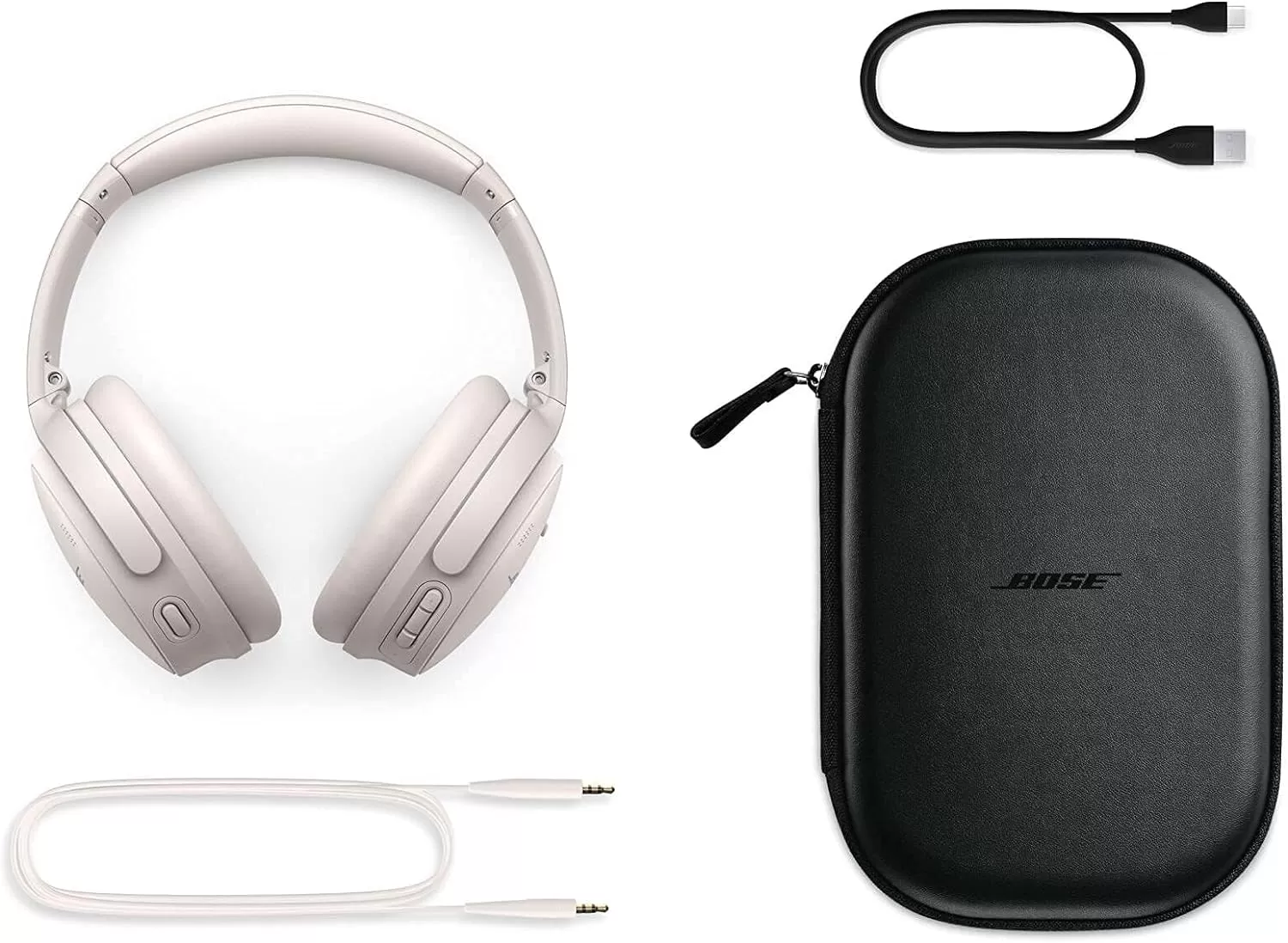Bose QuietComfort 45 Wireless Bluetooth Noise Cancelling Headphones, Over-Ear Headphones with Microphone, Personalized Noise Cancellation and Sound, Triple Black