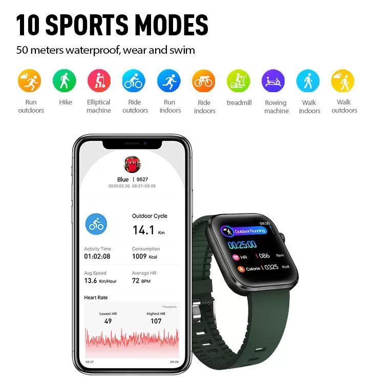 MorePro GT2 Smart Watch With ECG & 24/7 Heart Rate Monitoring
