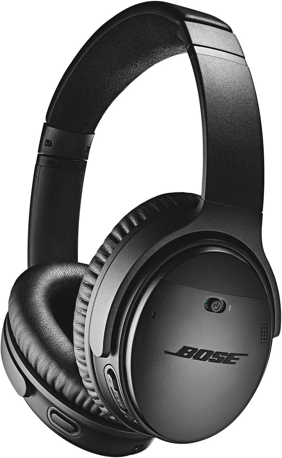 Bose QuietComfort 35 (Series II) Wireless Headphones, Noise Cancelling, Alexa Voice Control - Black - Worldwide Version (Renewed)