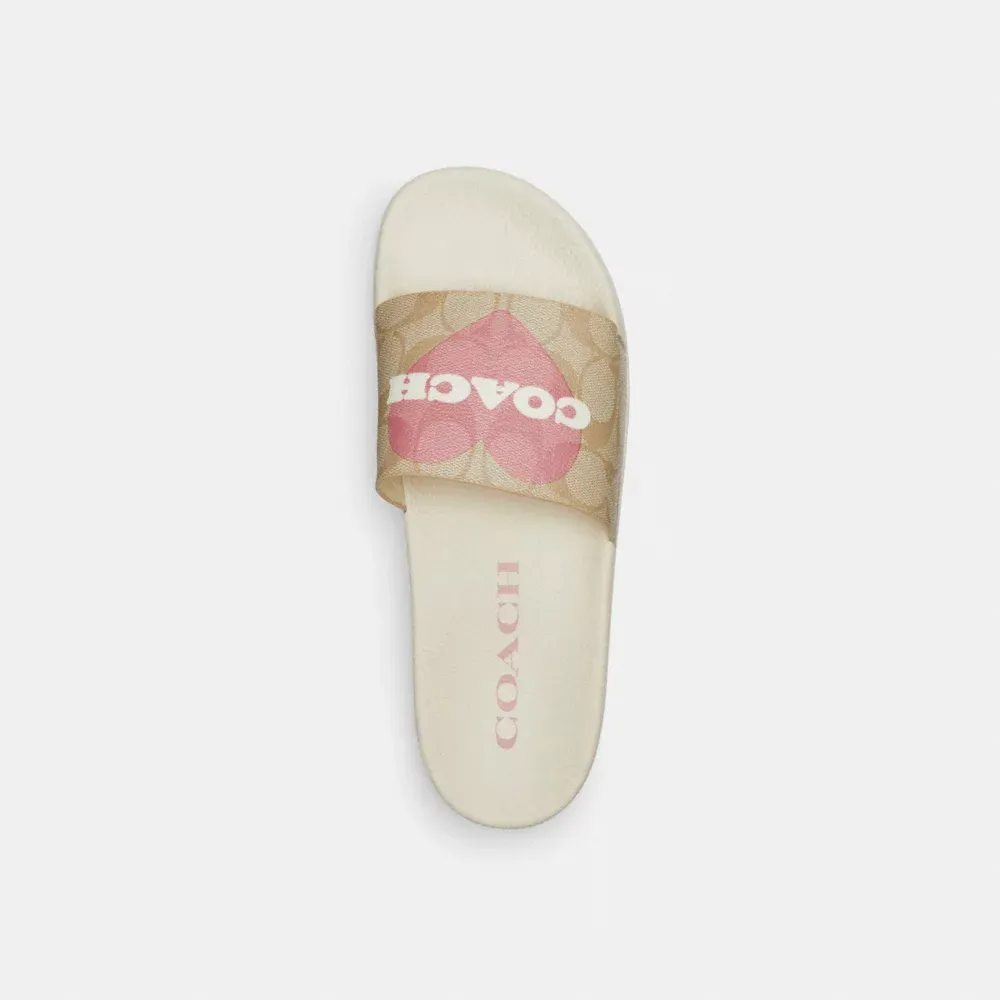 Uli Sport Slide In Signature Canvas With Heart