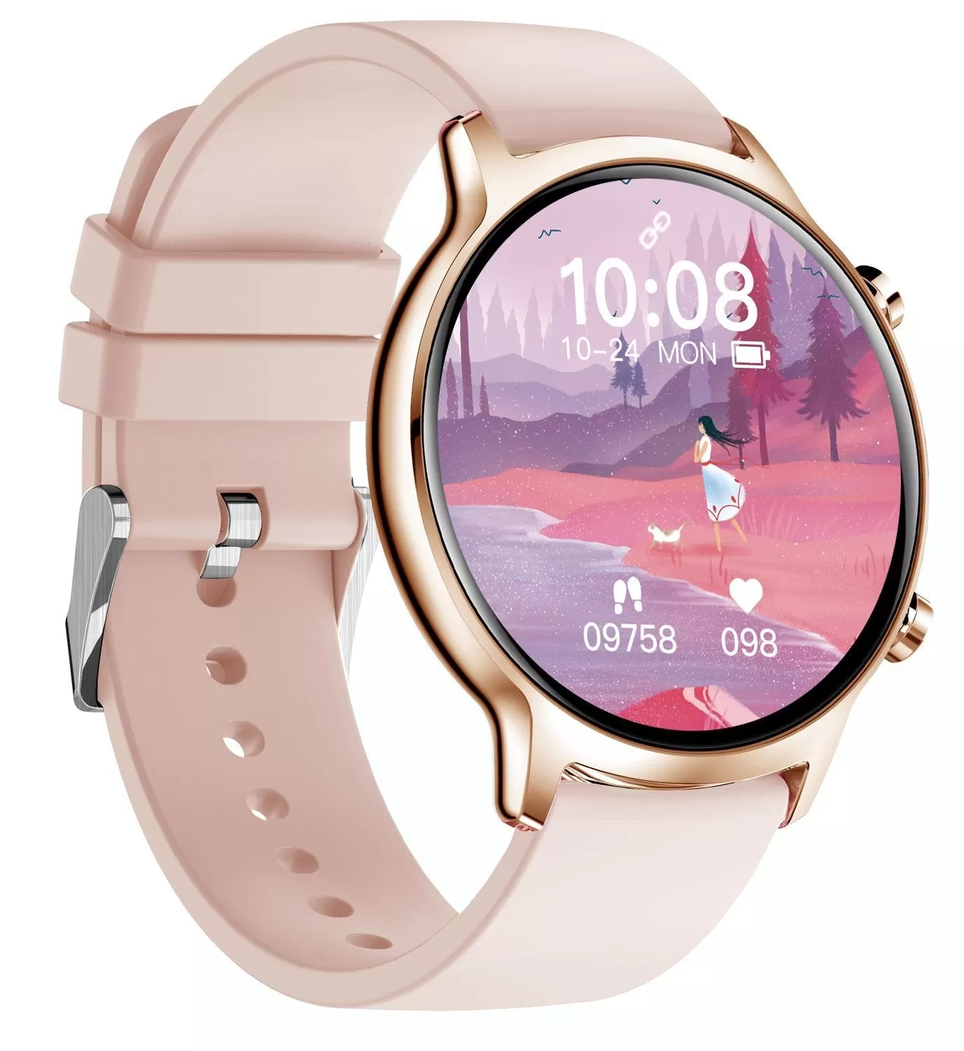 MorePro FT18 Smartwatch 24/7 HR & BP Monitoring