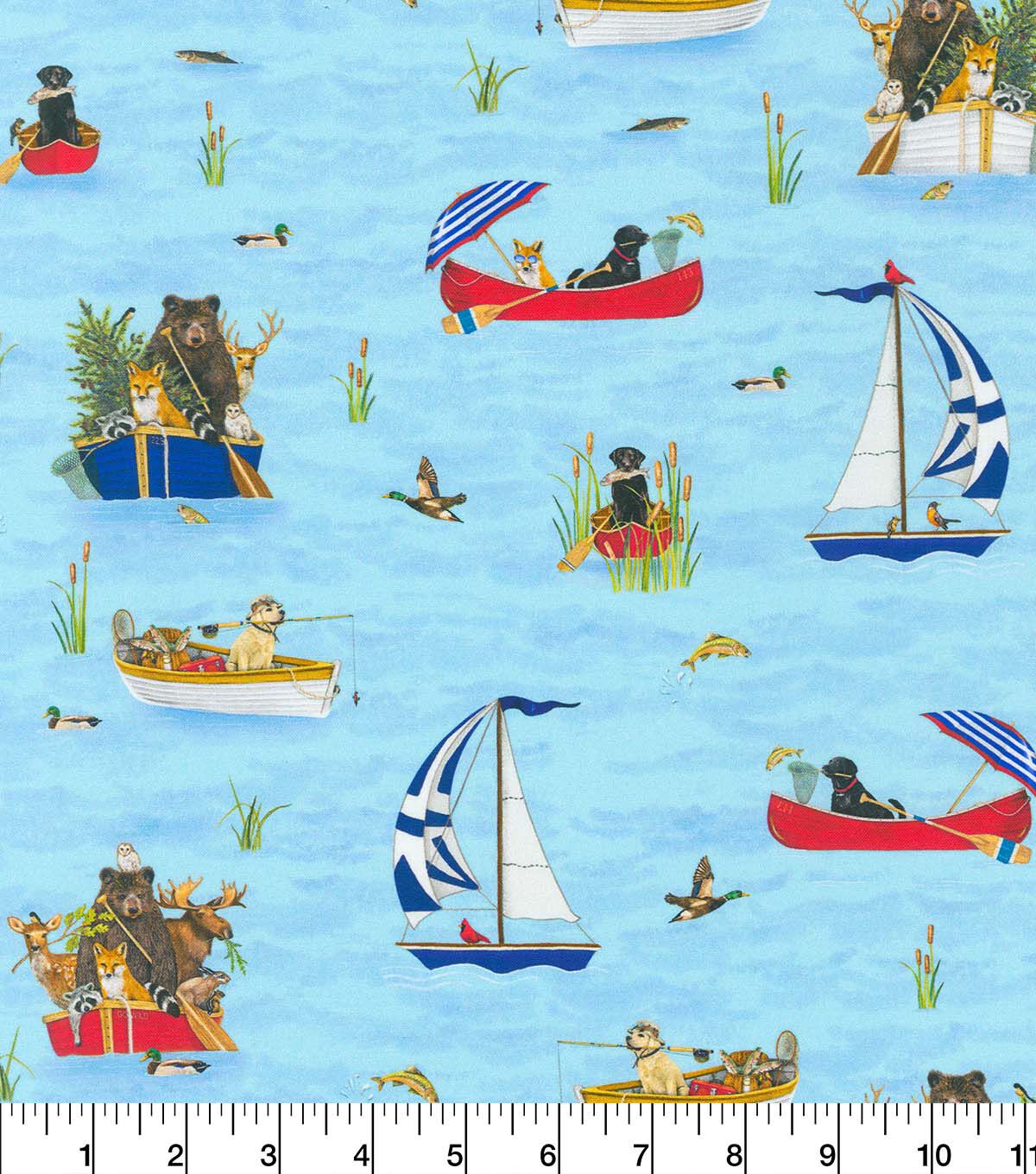 Robert Kaufman Lake House Novelty Cotton Fabric