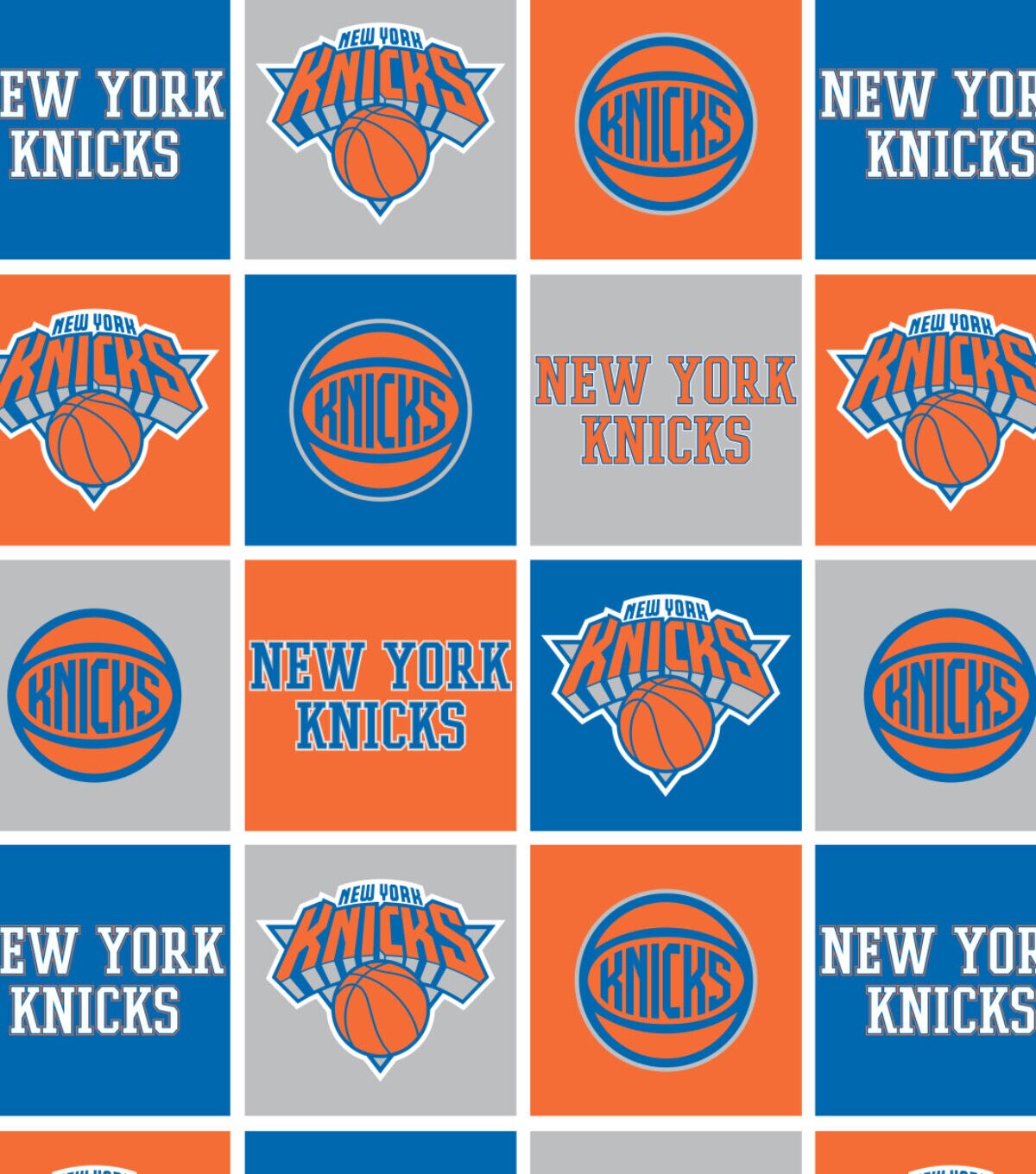 New York Knicks Fleece Fabric Block