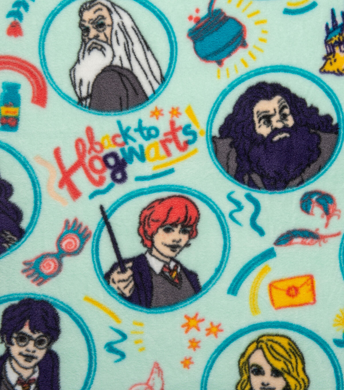 Harry Potter Magic Circle Toss Fleece Fabric