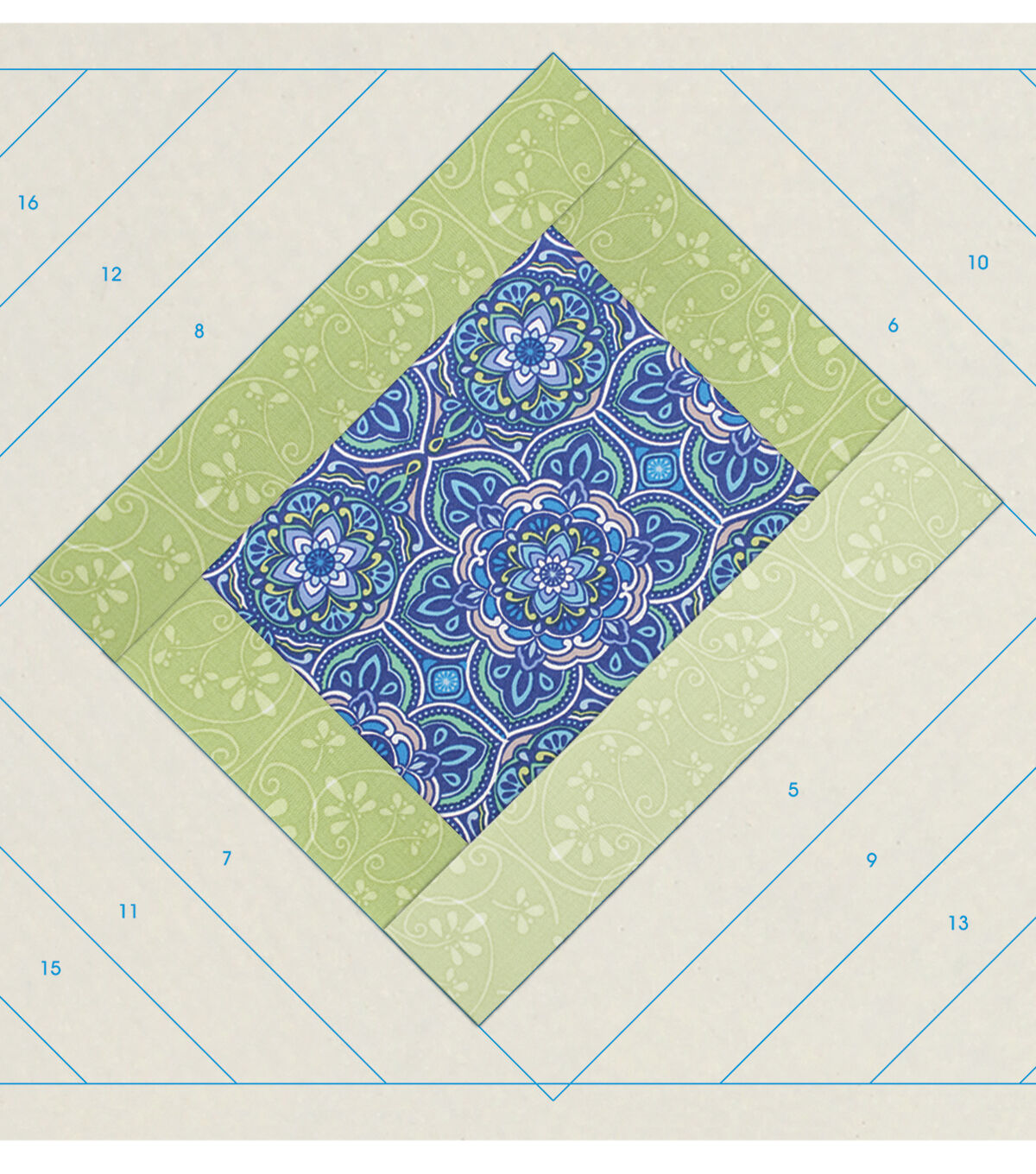 June Tailor Quilt As You Go Batting Placemats Casablanca