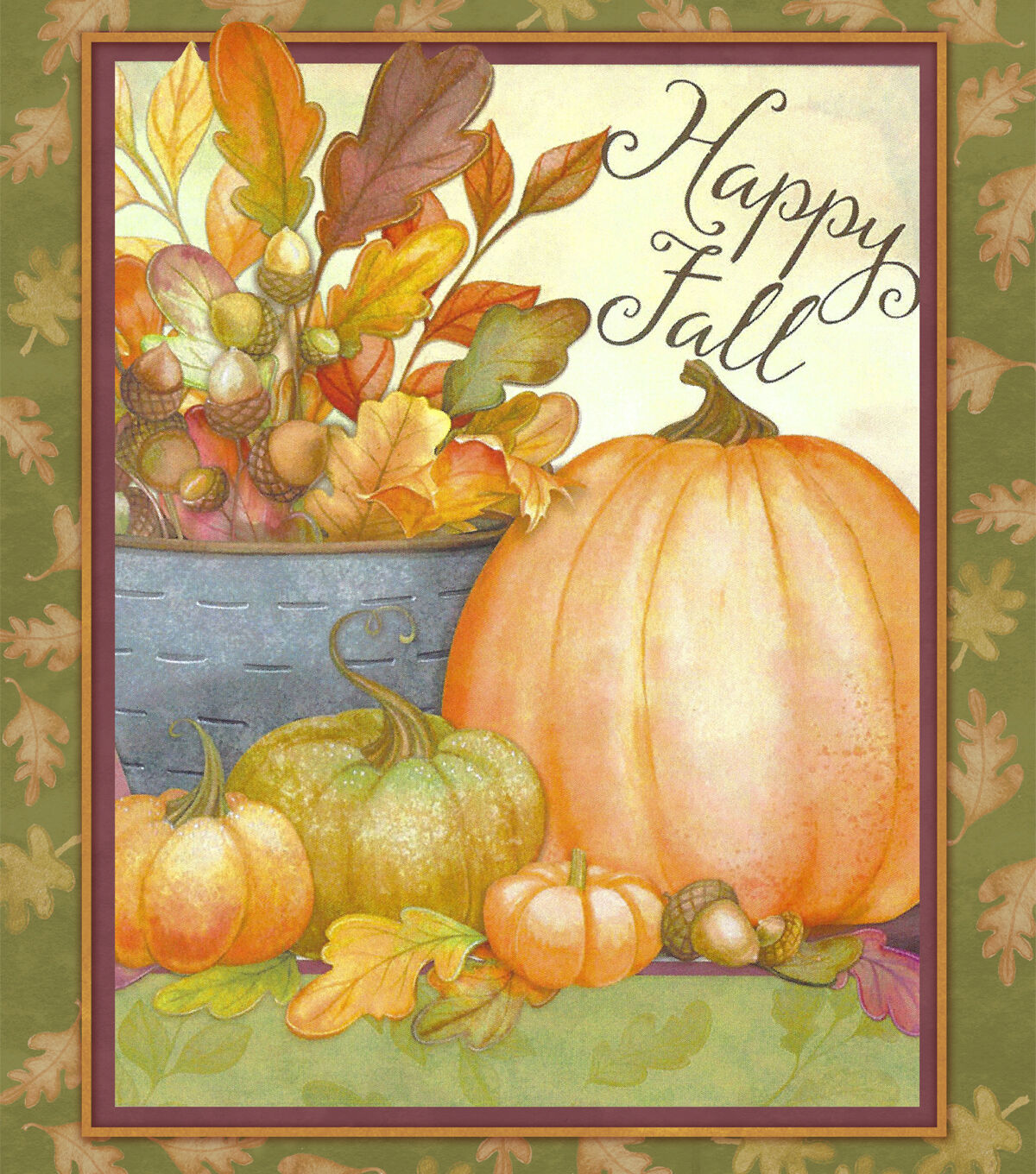 Happy Fall Panel Harvest Cotton Fabric
