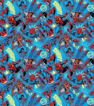 Marvel Spider Man Through The Years Cotton Fabric
