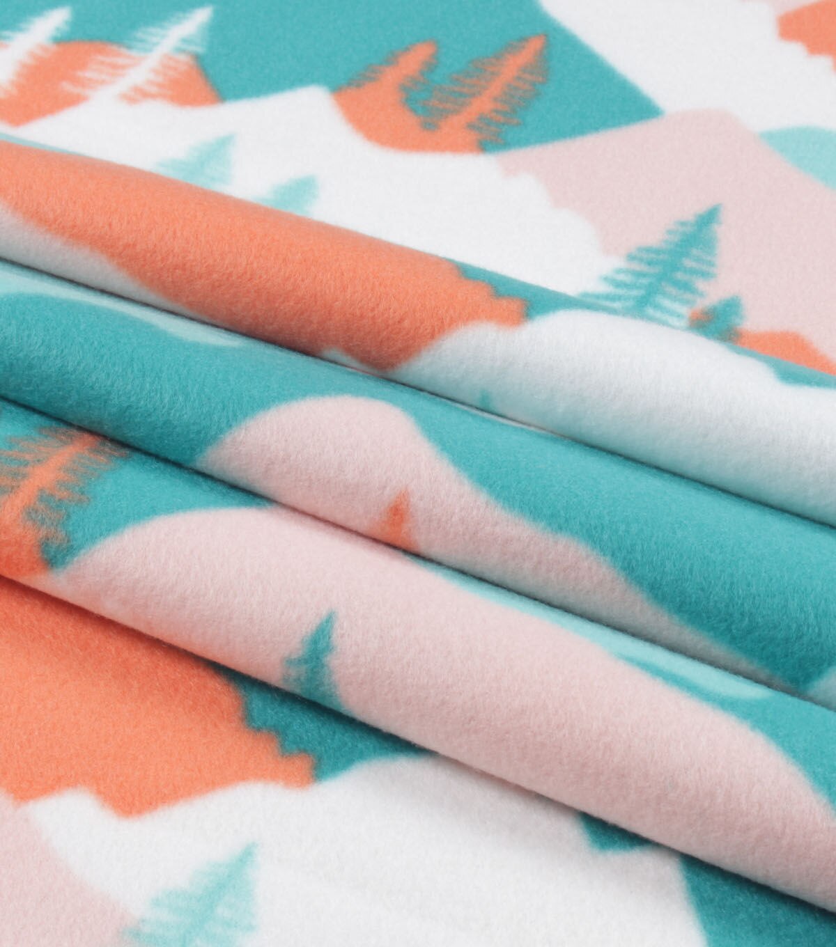 Outdoor Mountain Blizzard Fleece Fabric