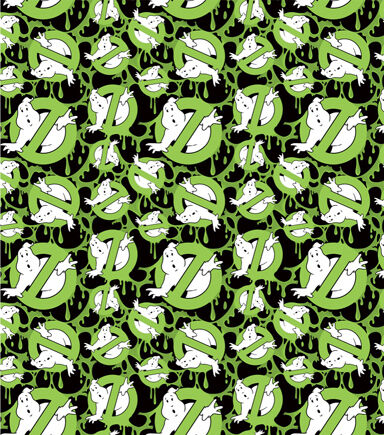 Ghostbuster Logo Pack Halloween Cotton Fabric