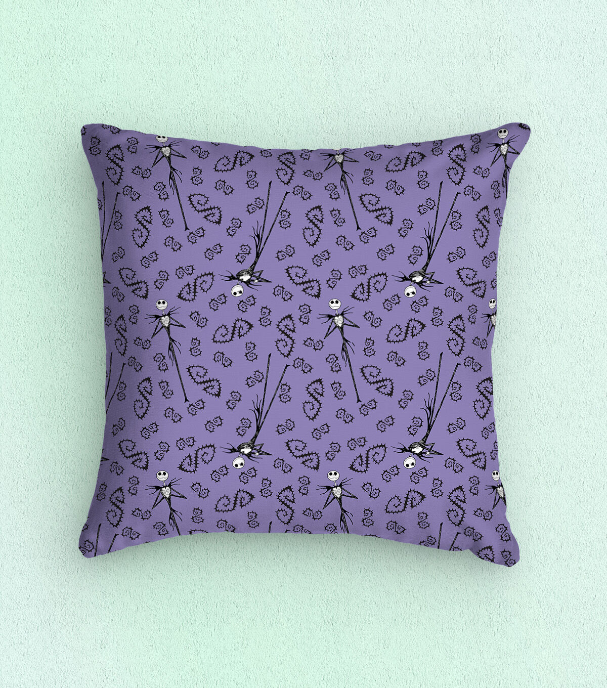 Disney Jack & Thorns on Purple Nightmare Before Christmas Cotton Fabric