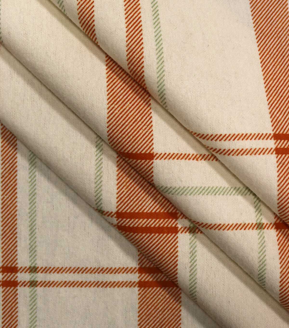 White & Red Plaid Super Snuggle Flannel Fabric
