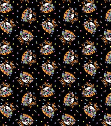 Hello Kitty Halloween Candy Cotton Fabric